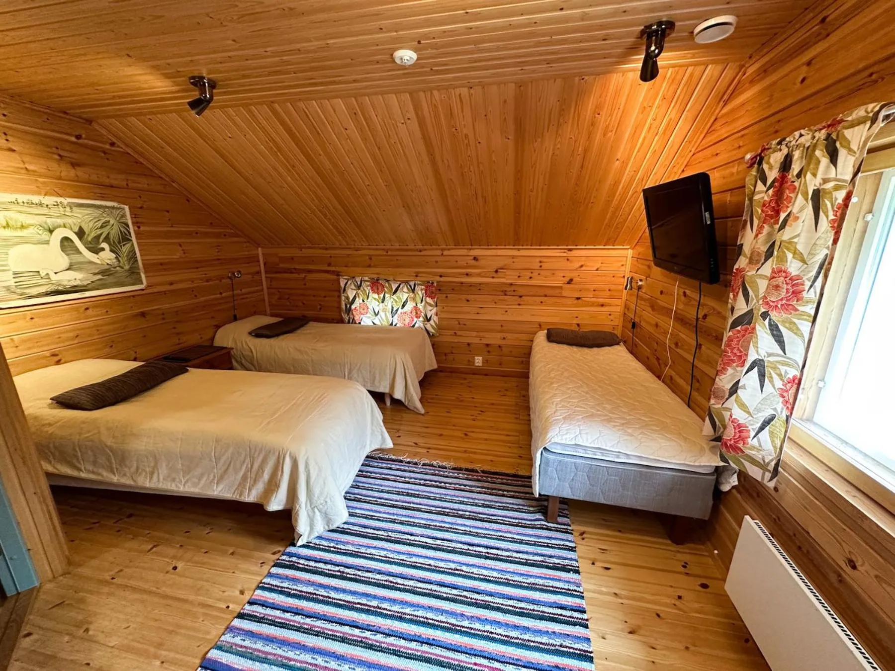 Bedroom, Bed in Napapiirin Järvilomat