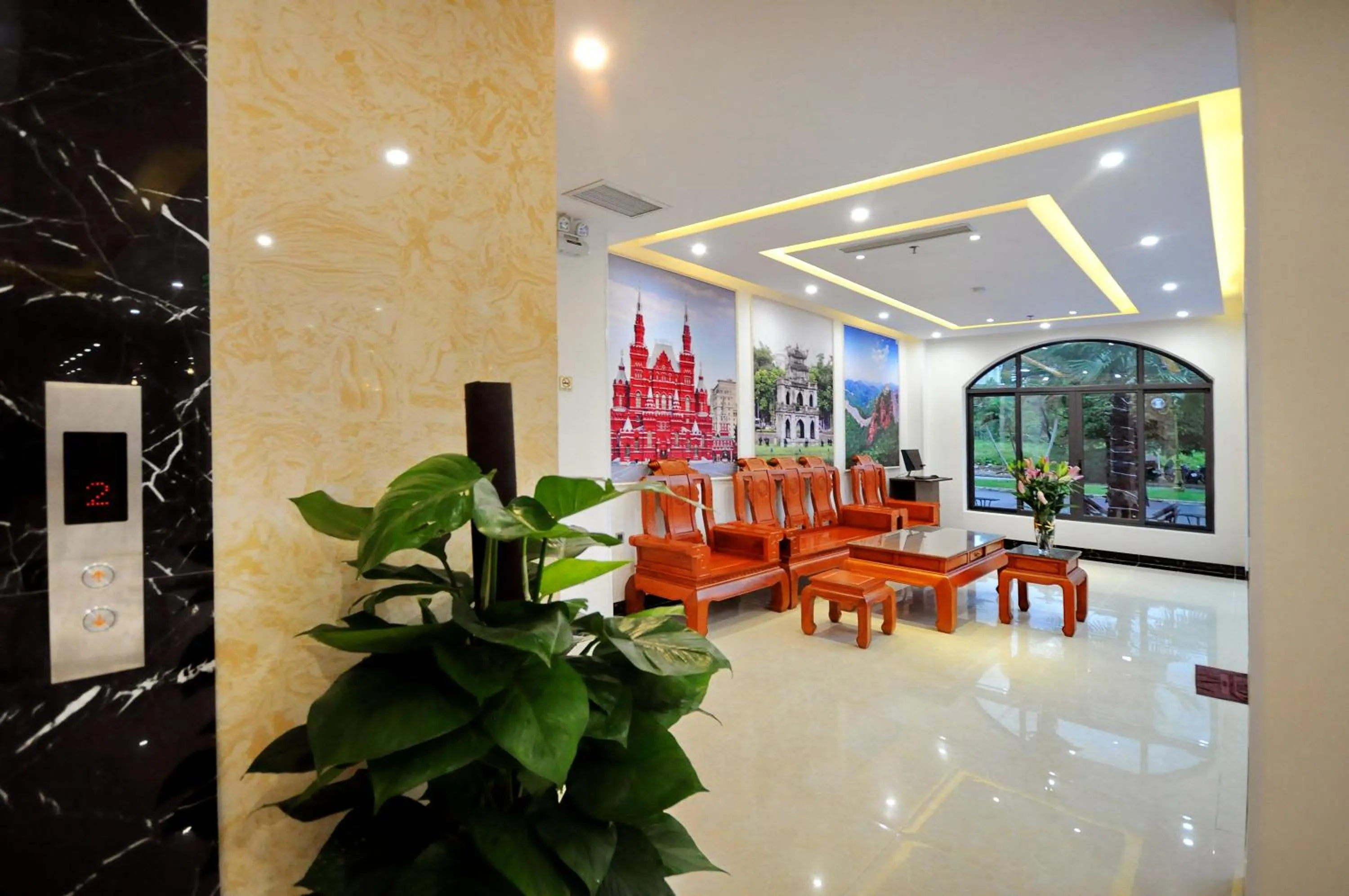 Lobby or reception in Crown Nguyen Hoang Hotel