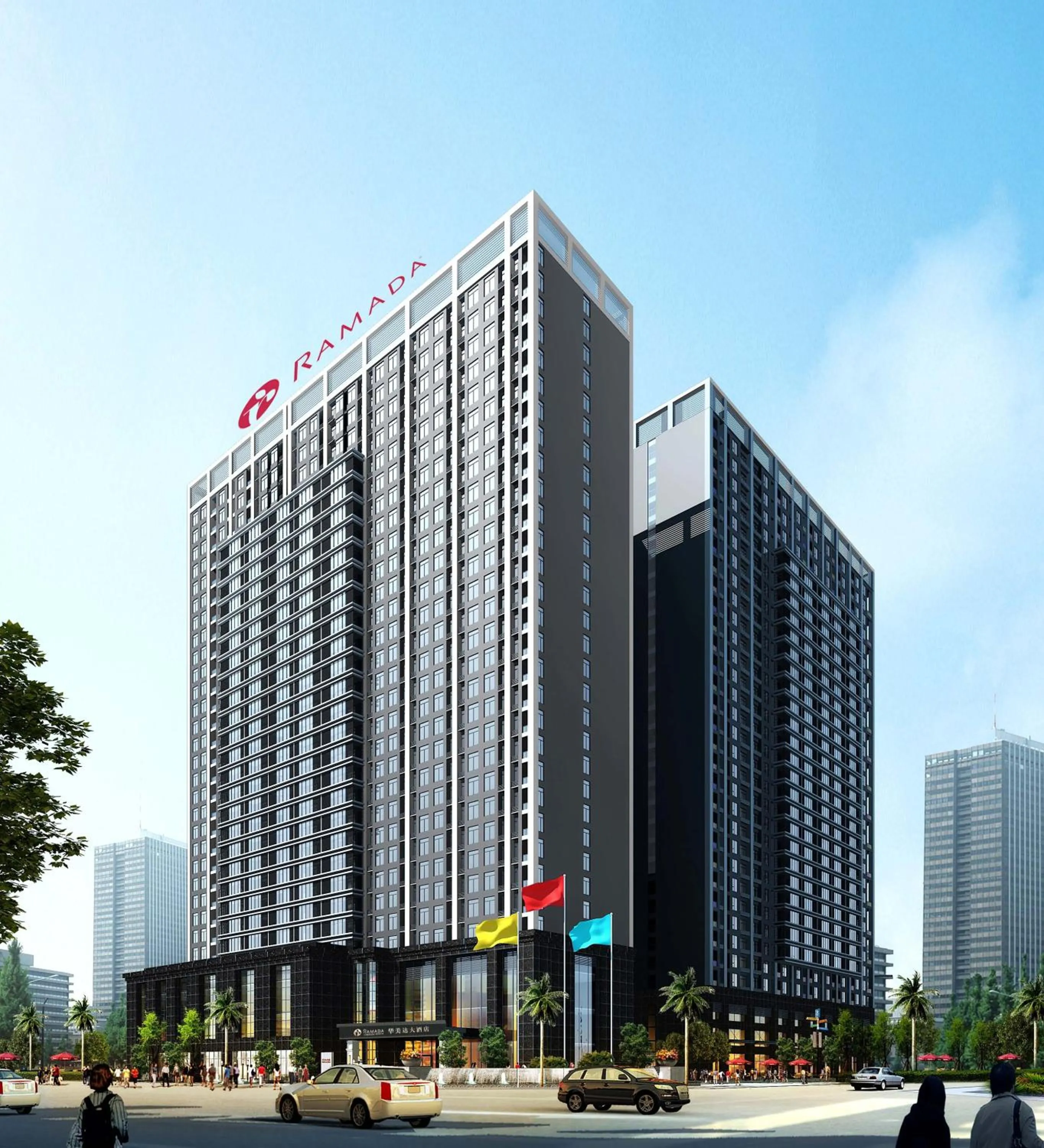 Facade/entrance in Ramada Chengdu North