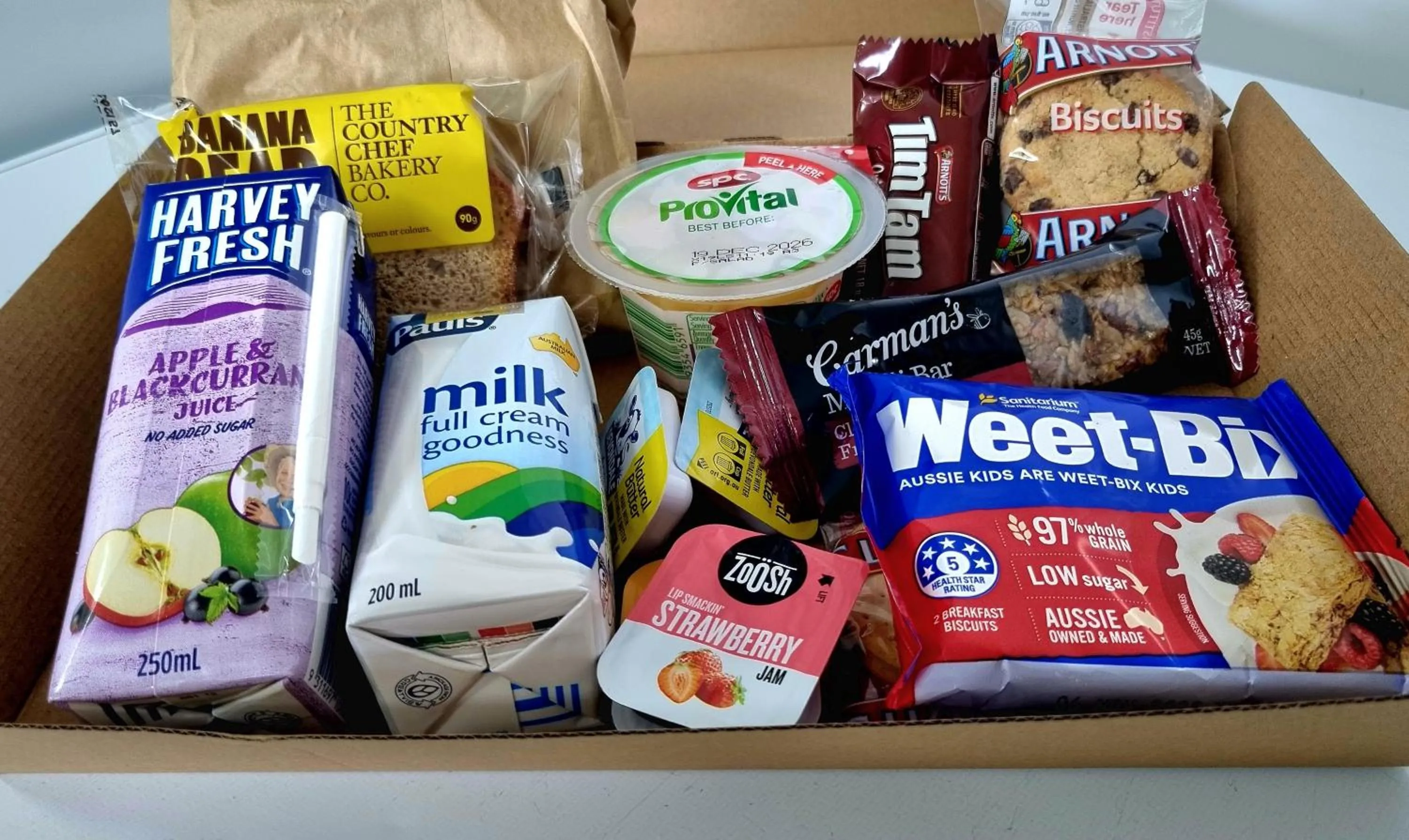 Continental breakfast in Busselton Motel