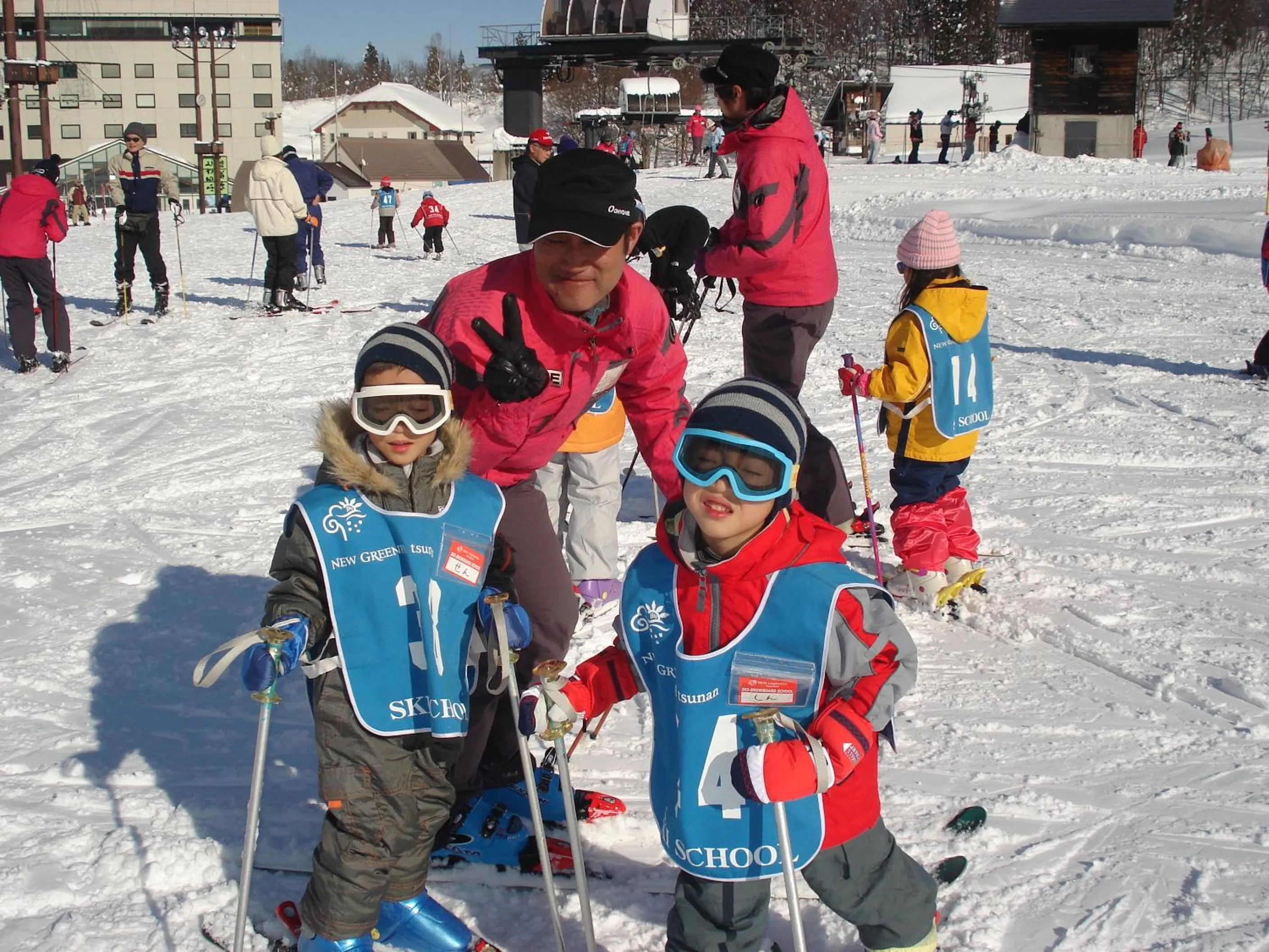 Skiing in New Greenpia Tsunan