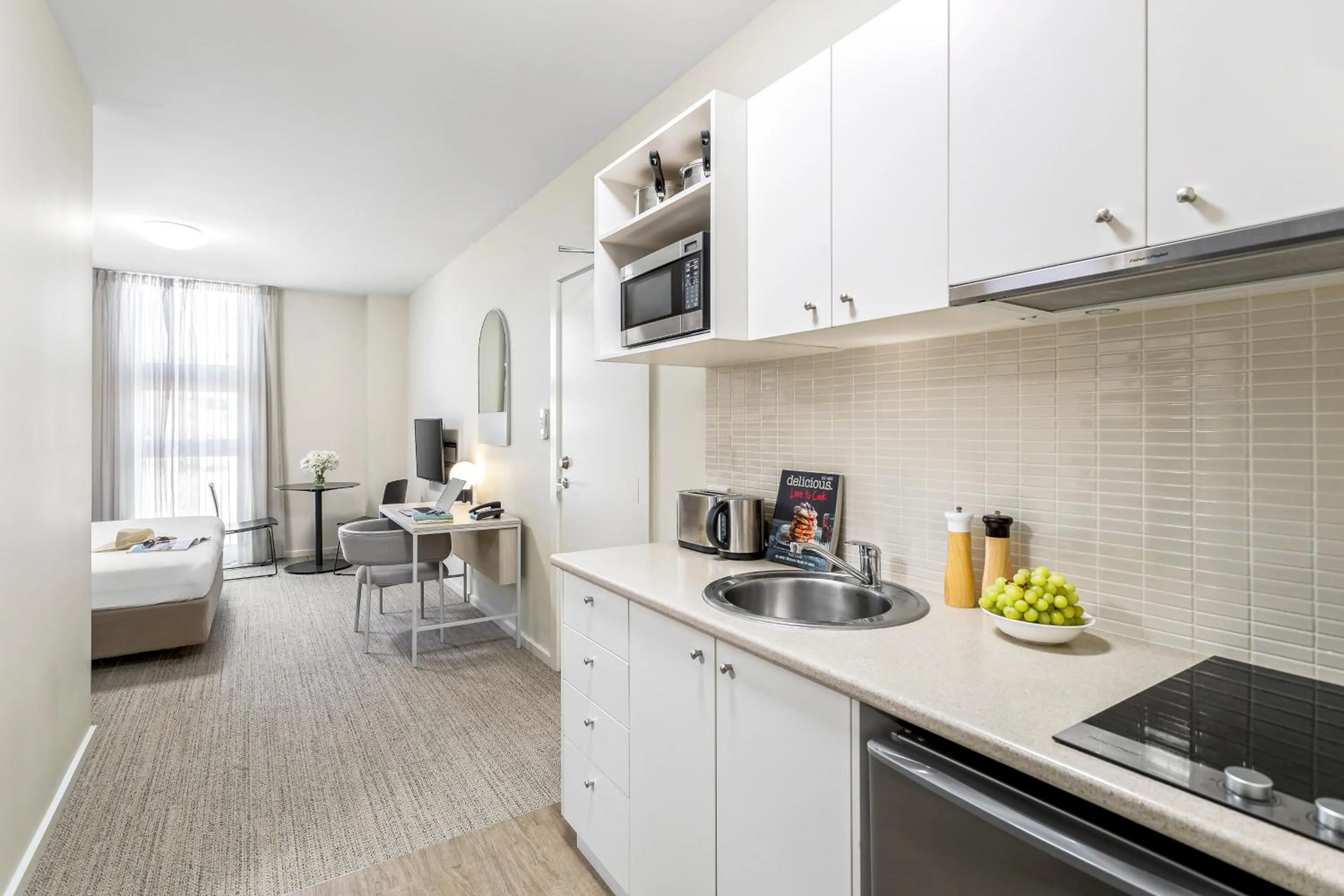 Kitchen or kitchenette in Quest Ballarat