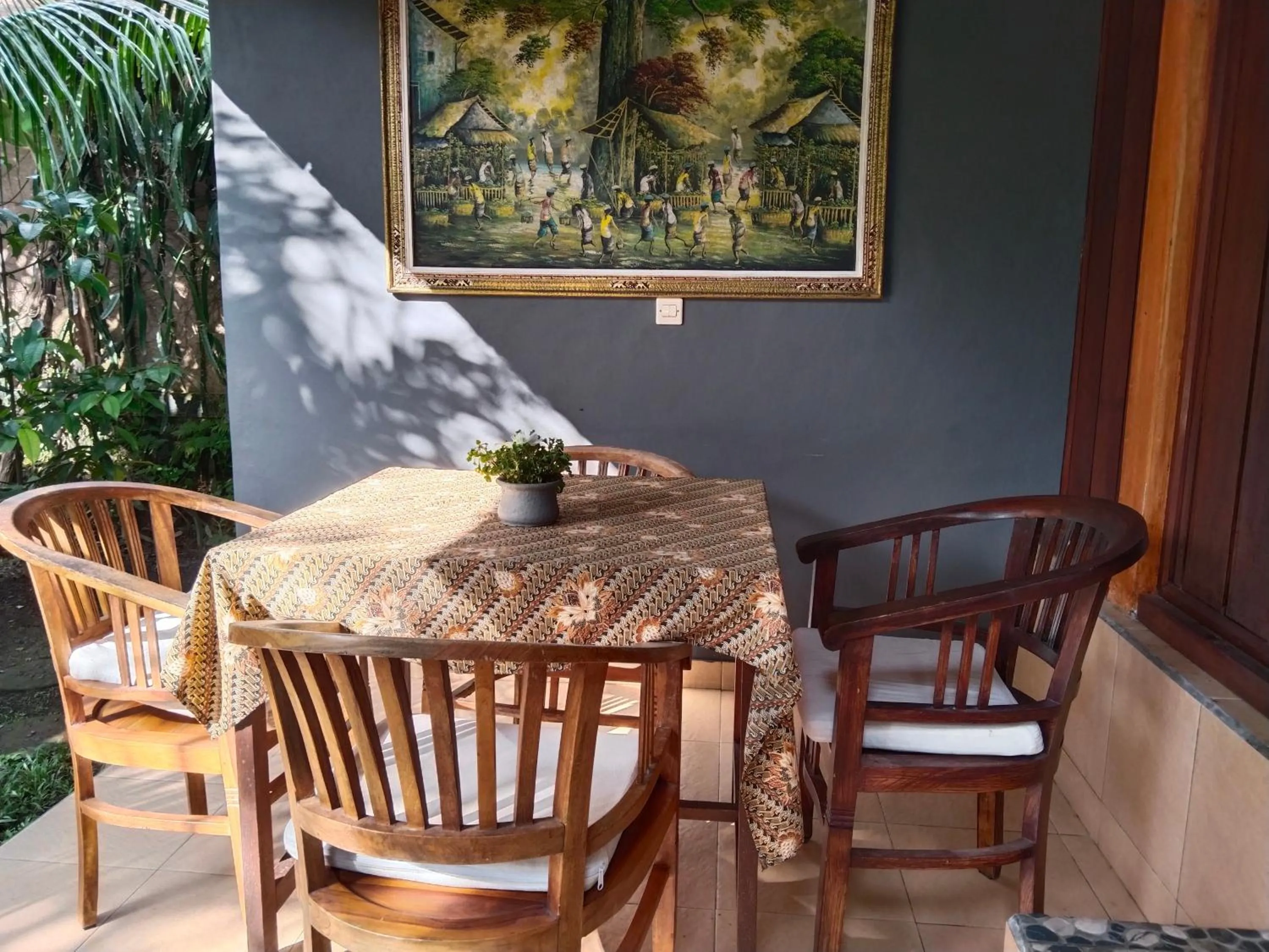 Seating area in Khrisna Hs and Cottages