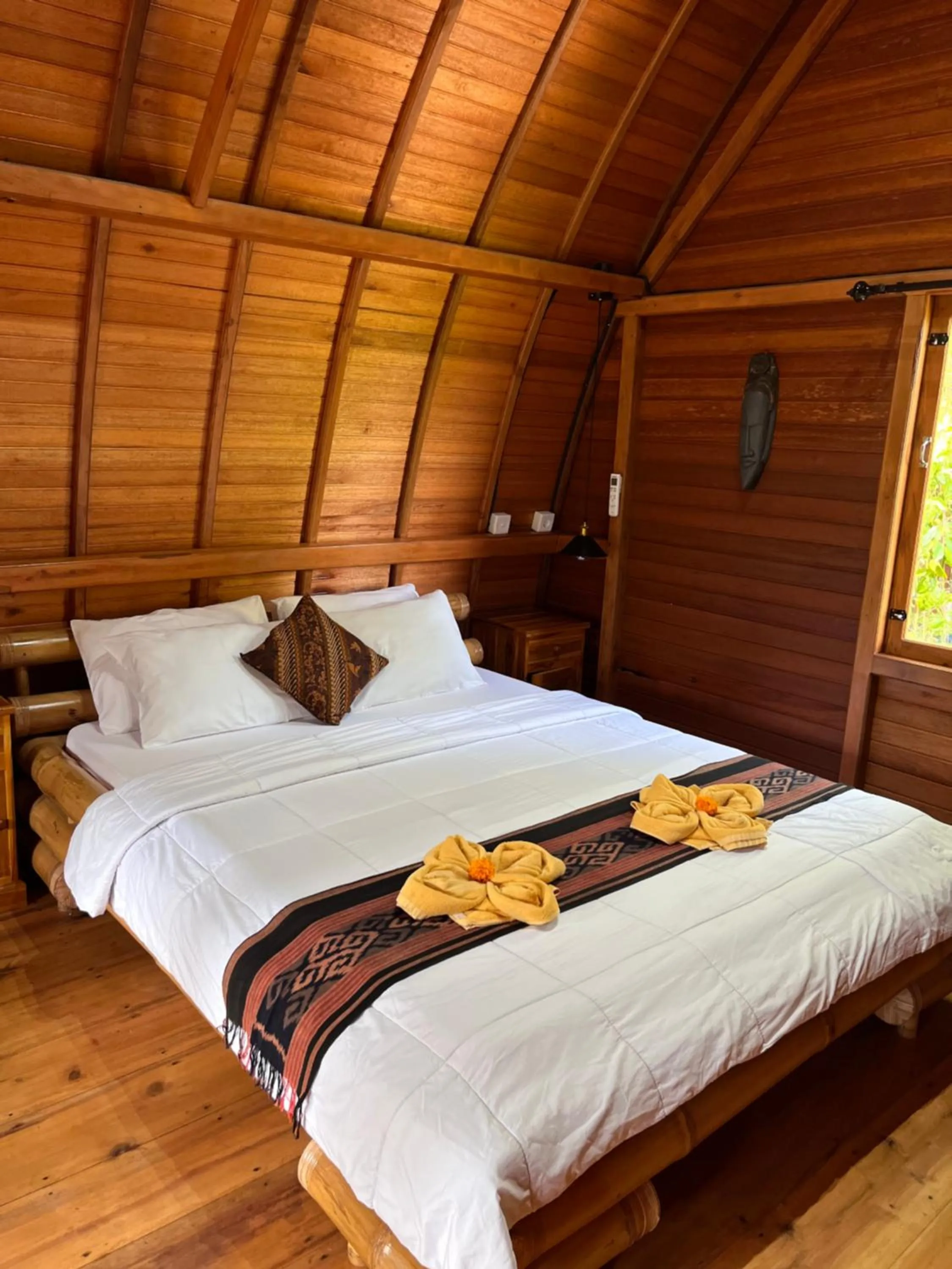 Bed in Khrisna Hs and Cottages