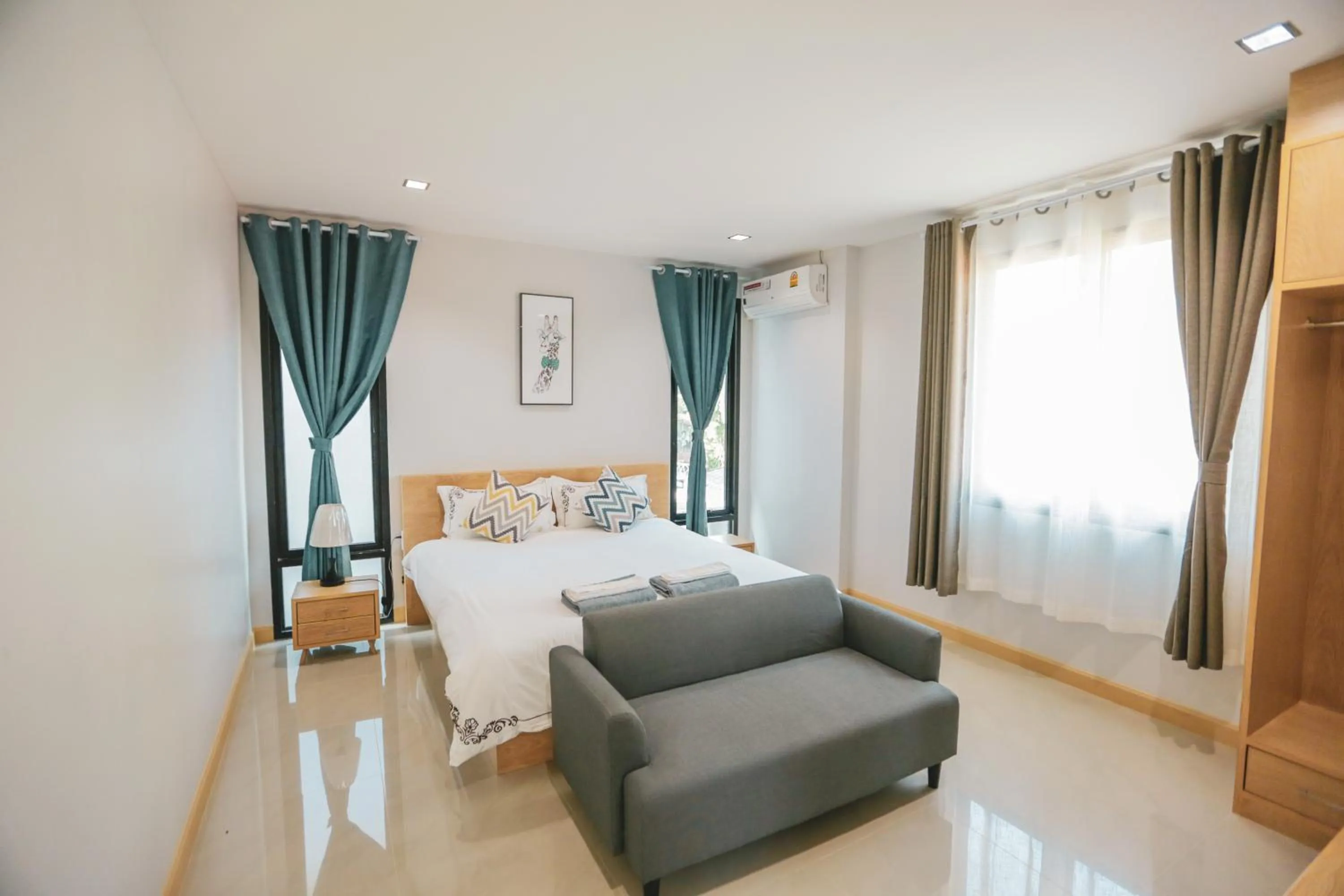 Bed in Aonang nine poolvilla