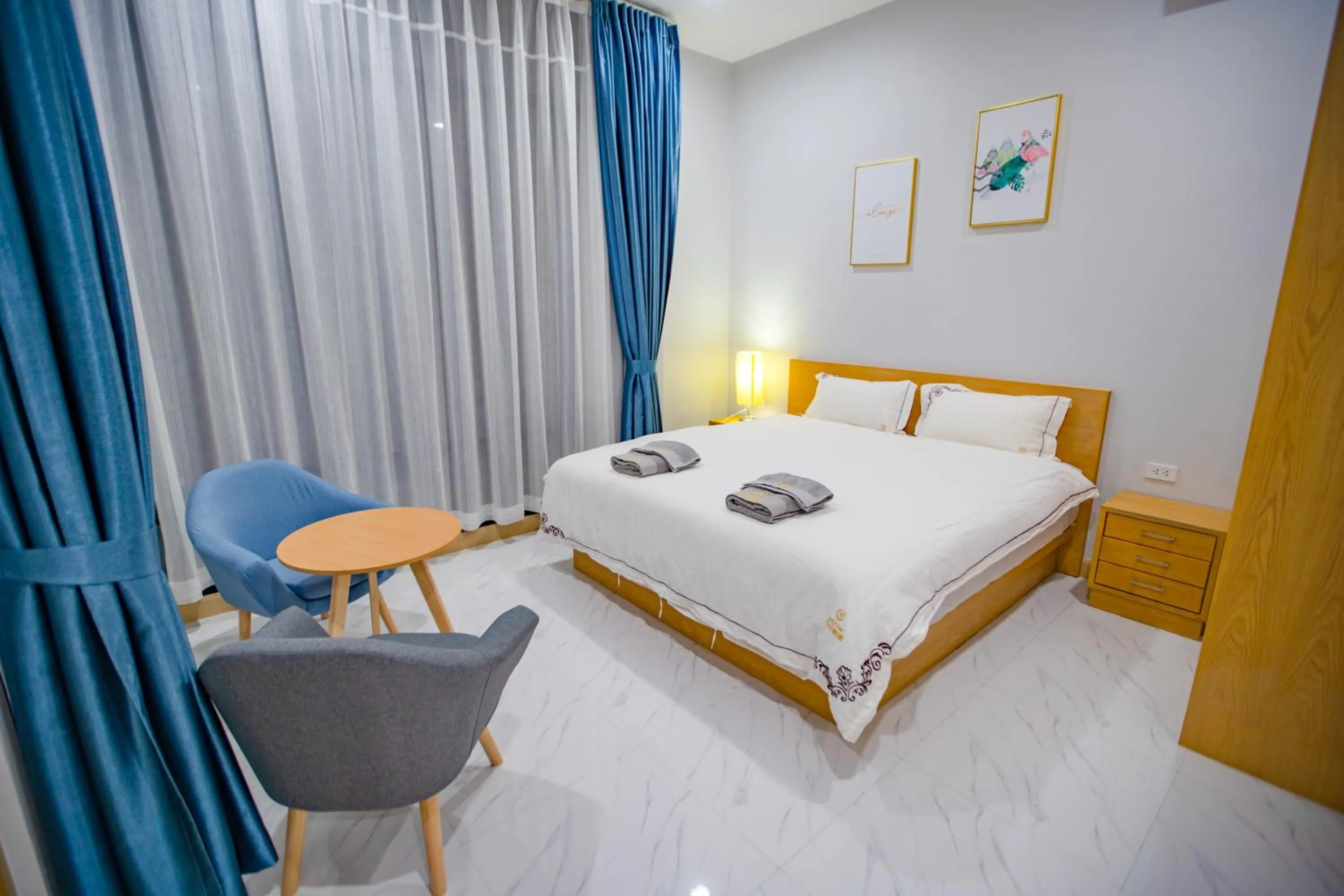 Bed in Aonang nine poolvilla