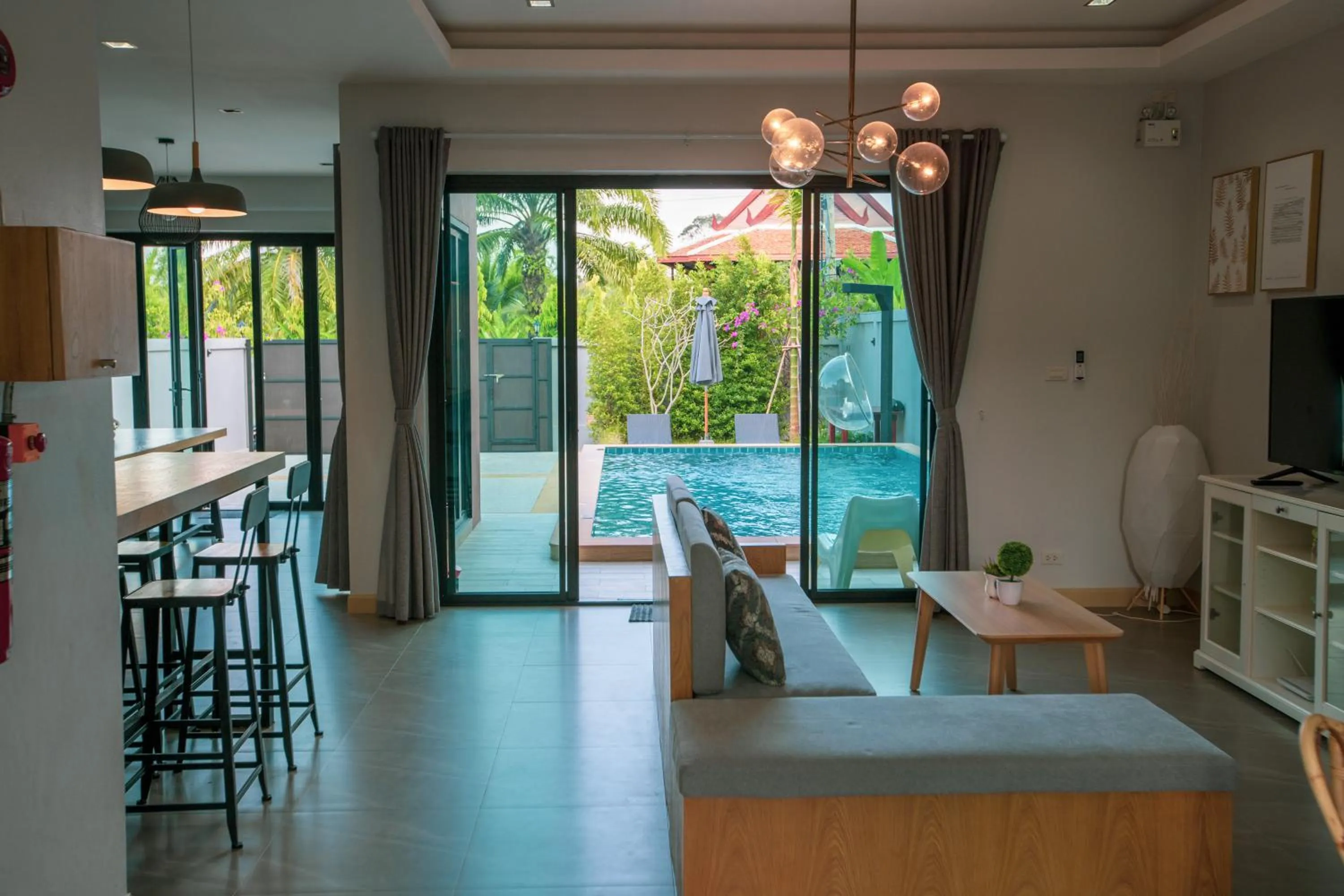 Living room in Aonang nine poolvilla