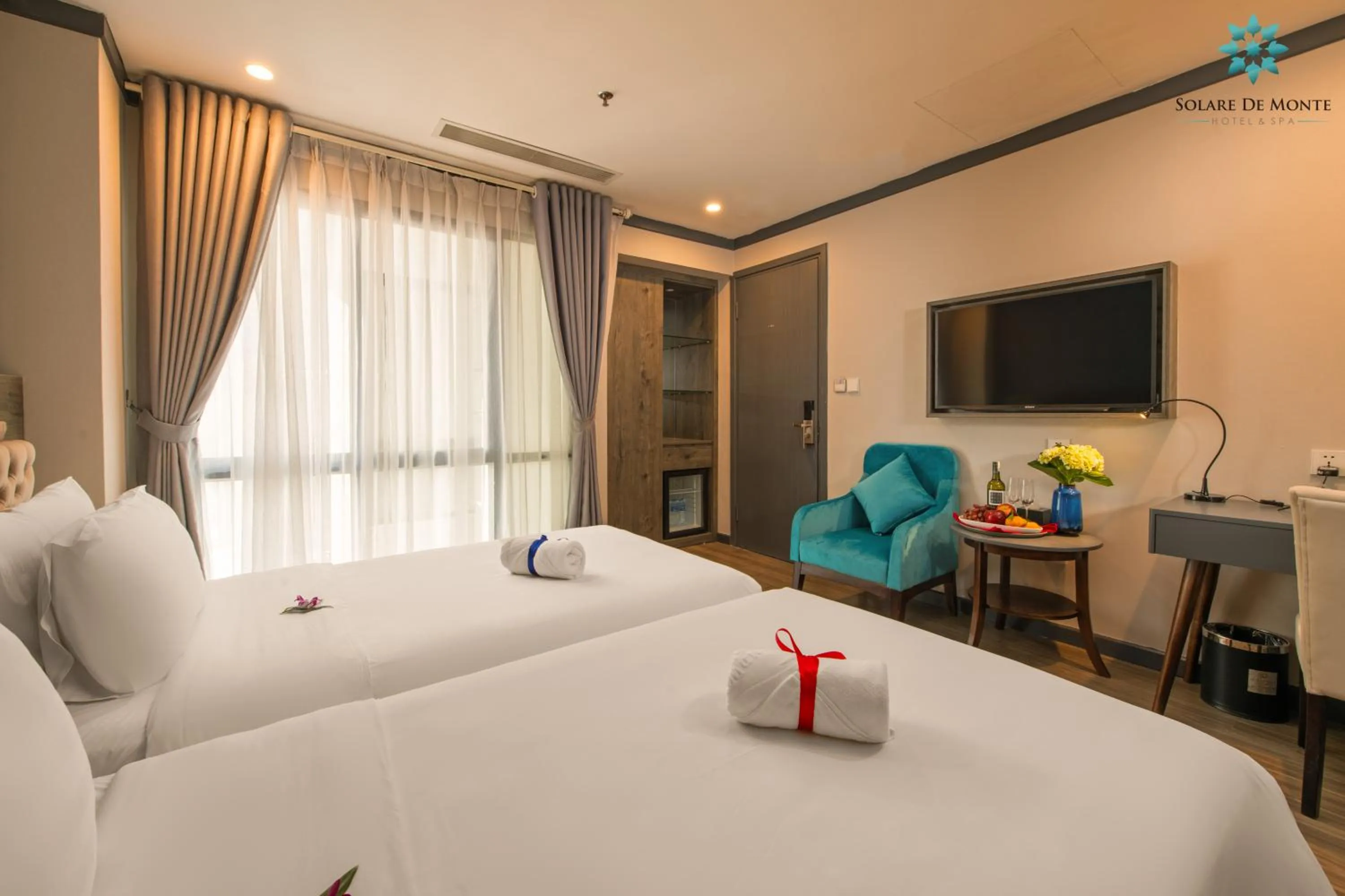 Bed in Solare De Monte Hotel & Spa
