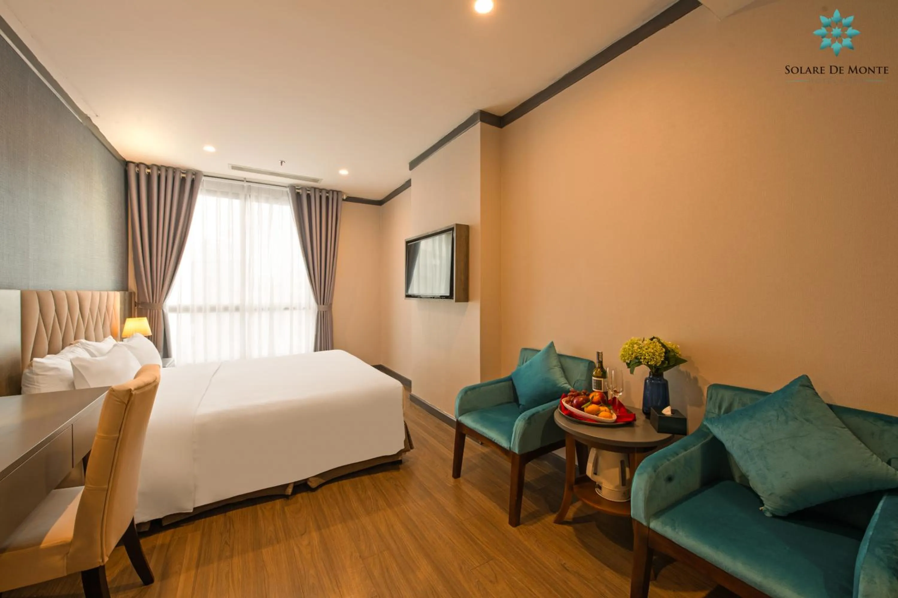 Bed in Solare De Monte Hotel & Spa