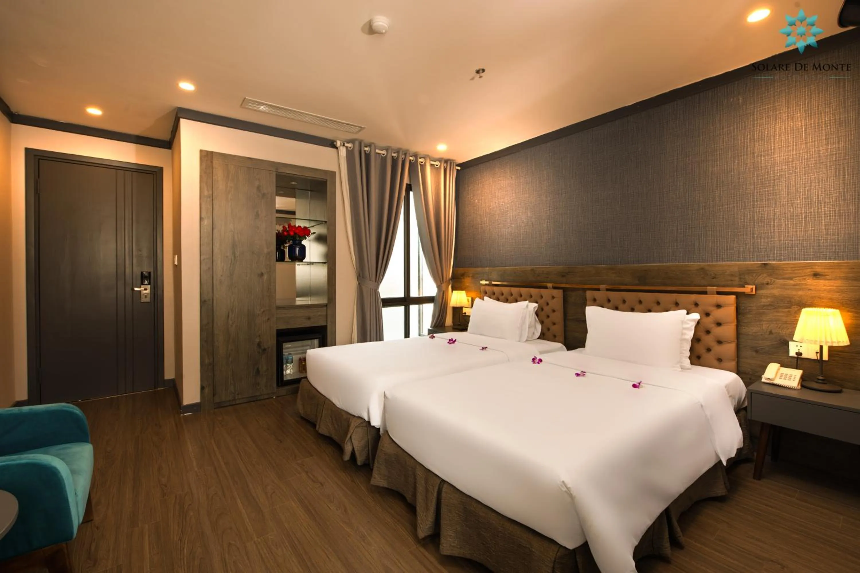 Bed in Solare De Monte Hotel & Spa