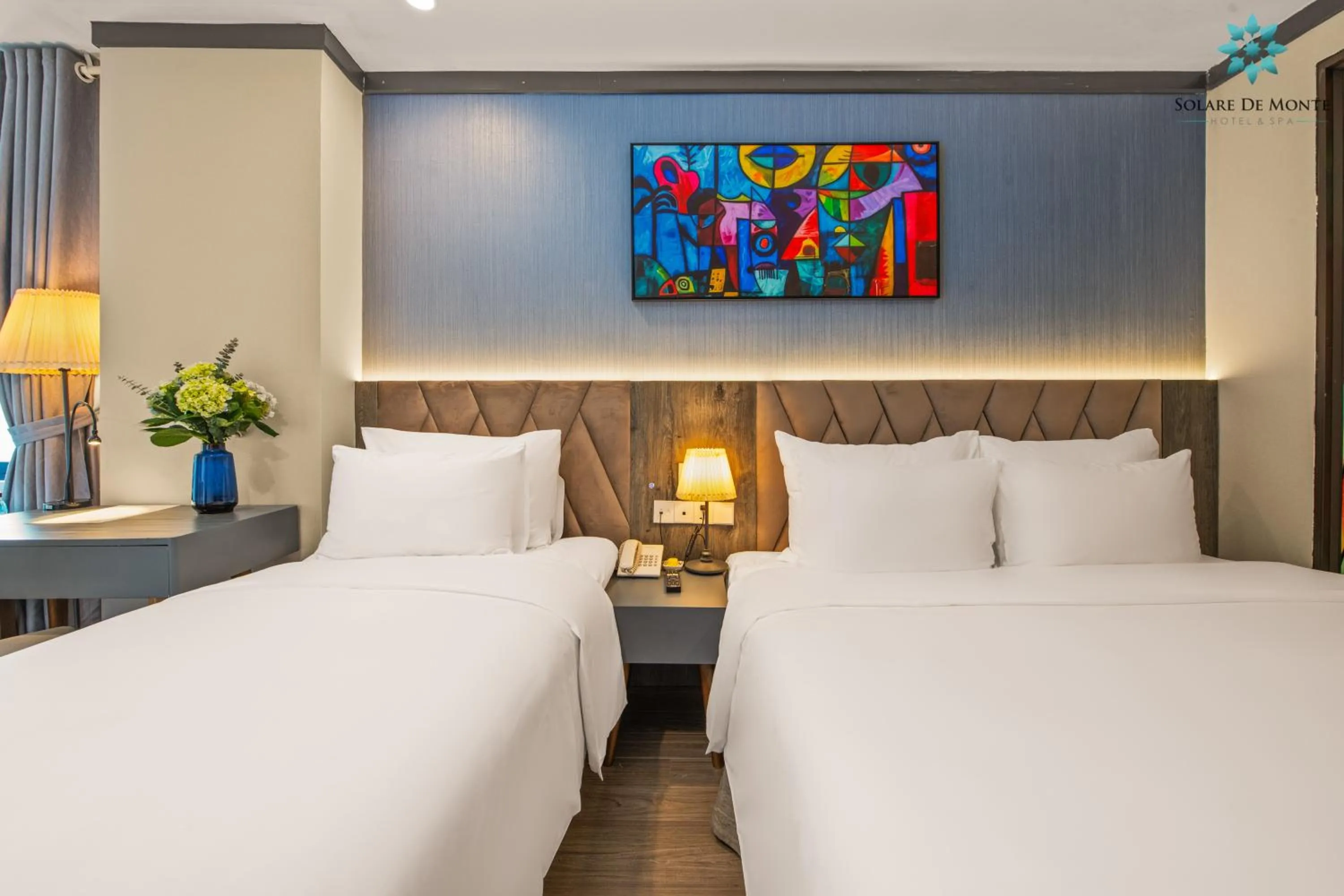 Bed in Solare De Monte Hotel & Spa