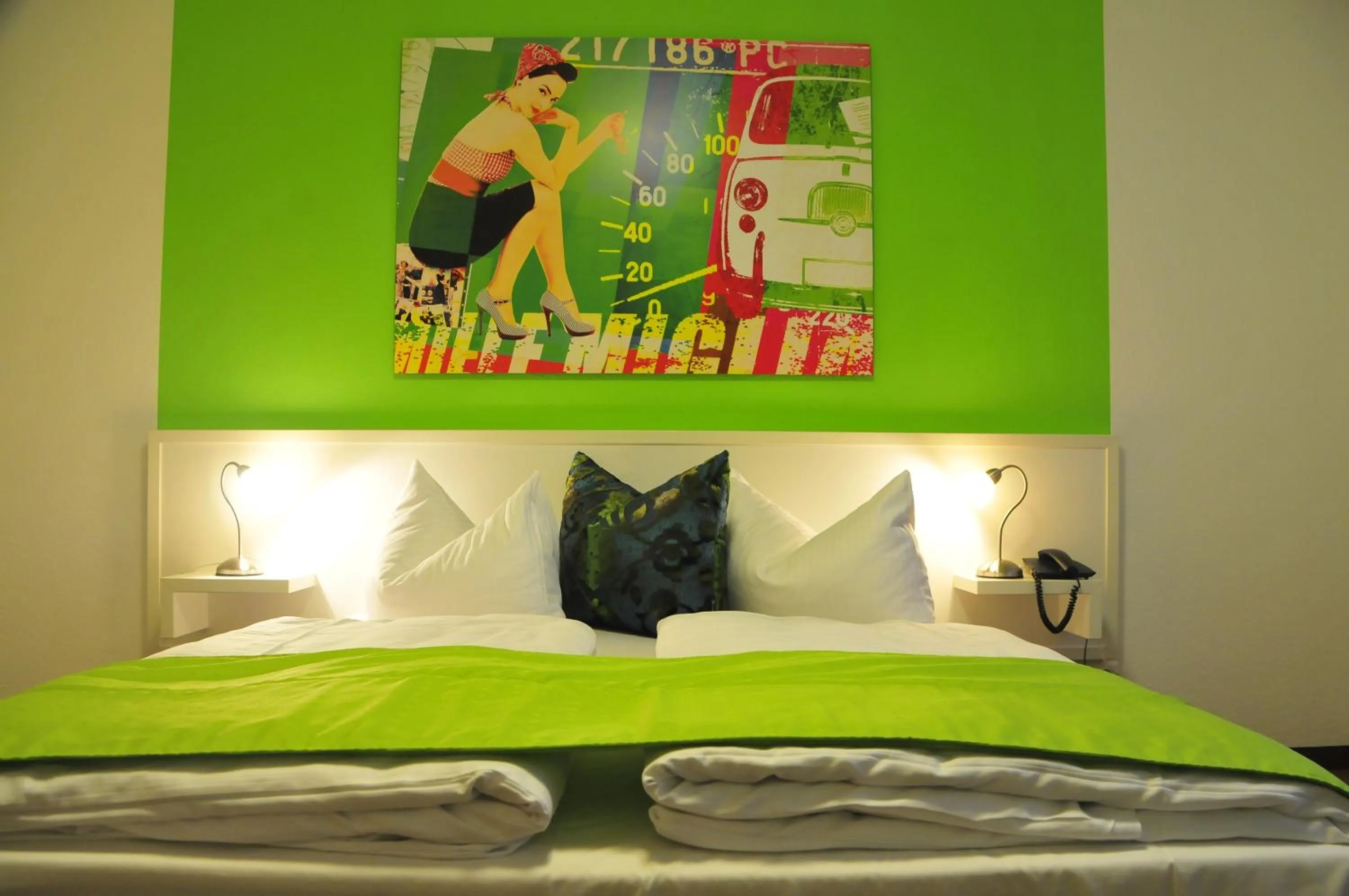 Bed in Hotel zum Brunnen