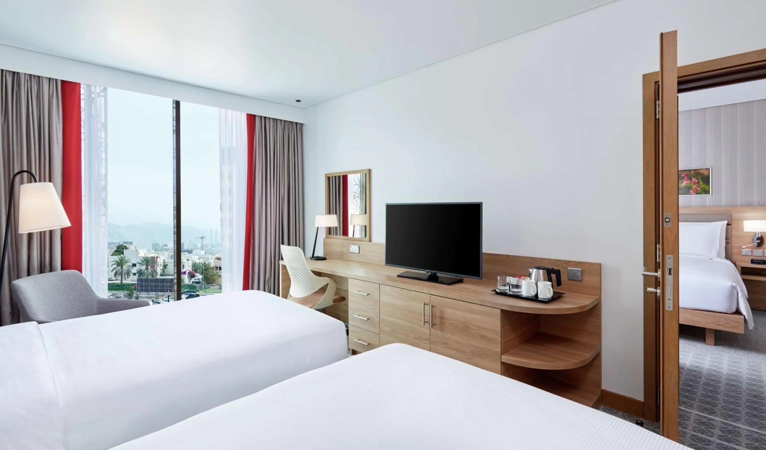 Bedroom, Bed in Hilton Garden Inn Muscat Al Khuwair