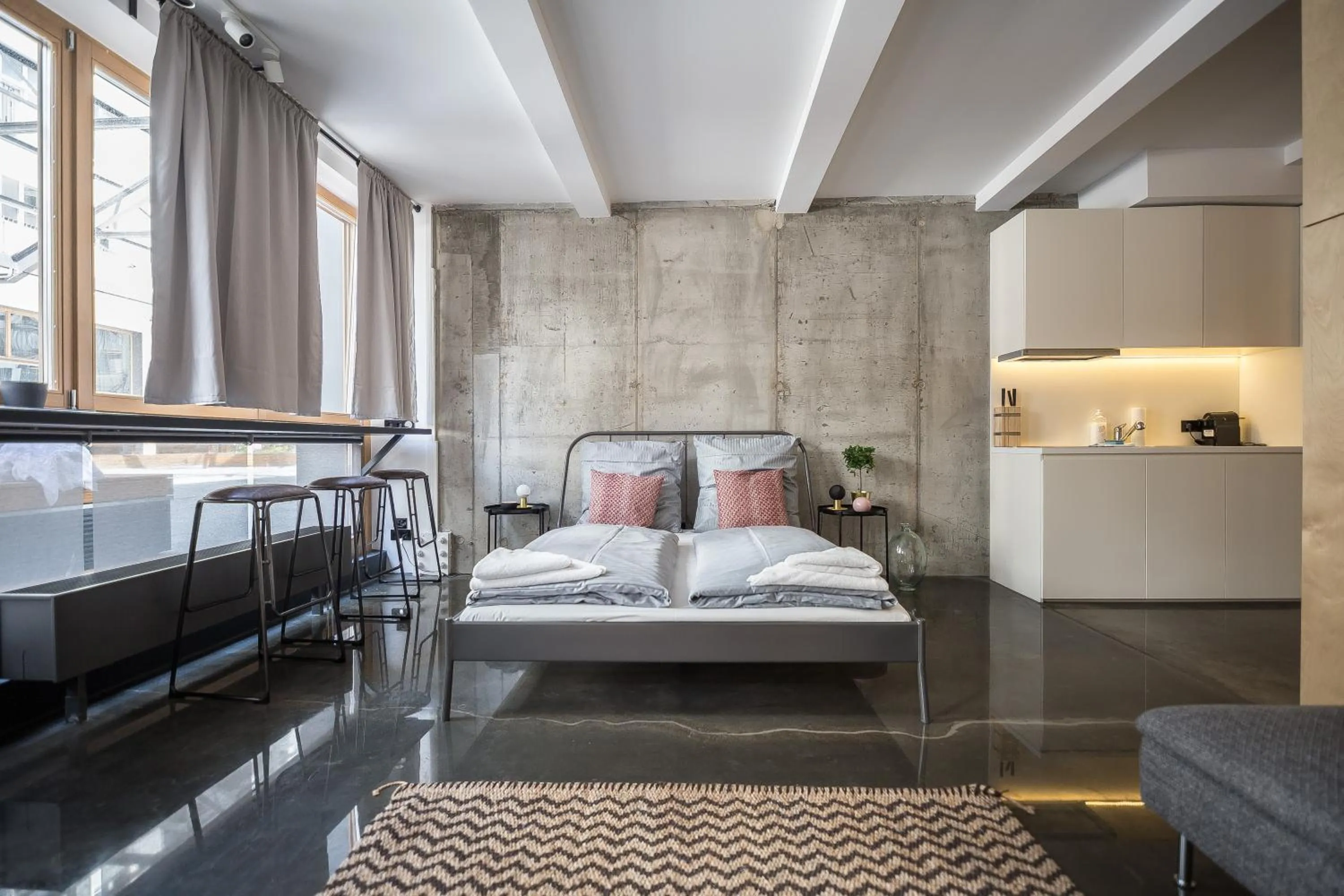 Bed in Nena Apartments Metropolpark Berlin - Mitte -Adult Only