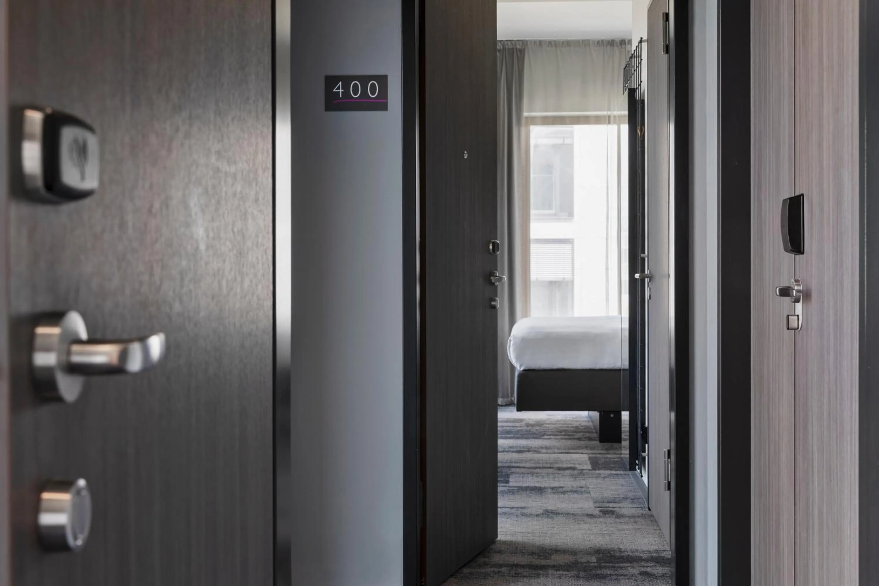 Bedroom, Bed in Moxy Darmstadt