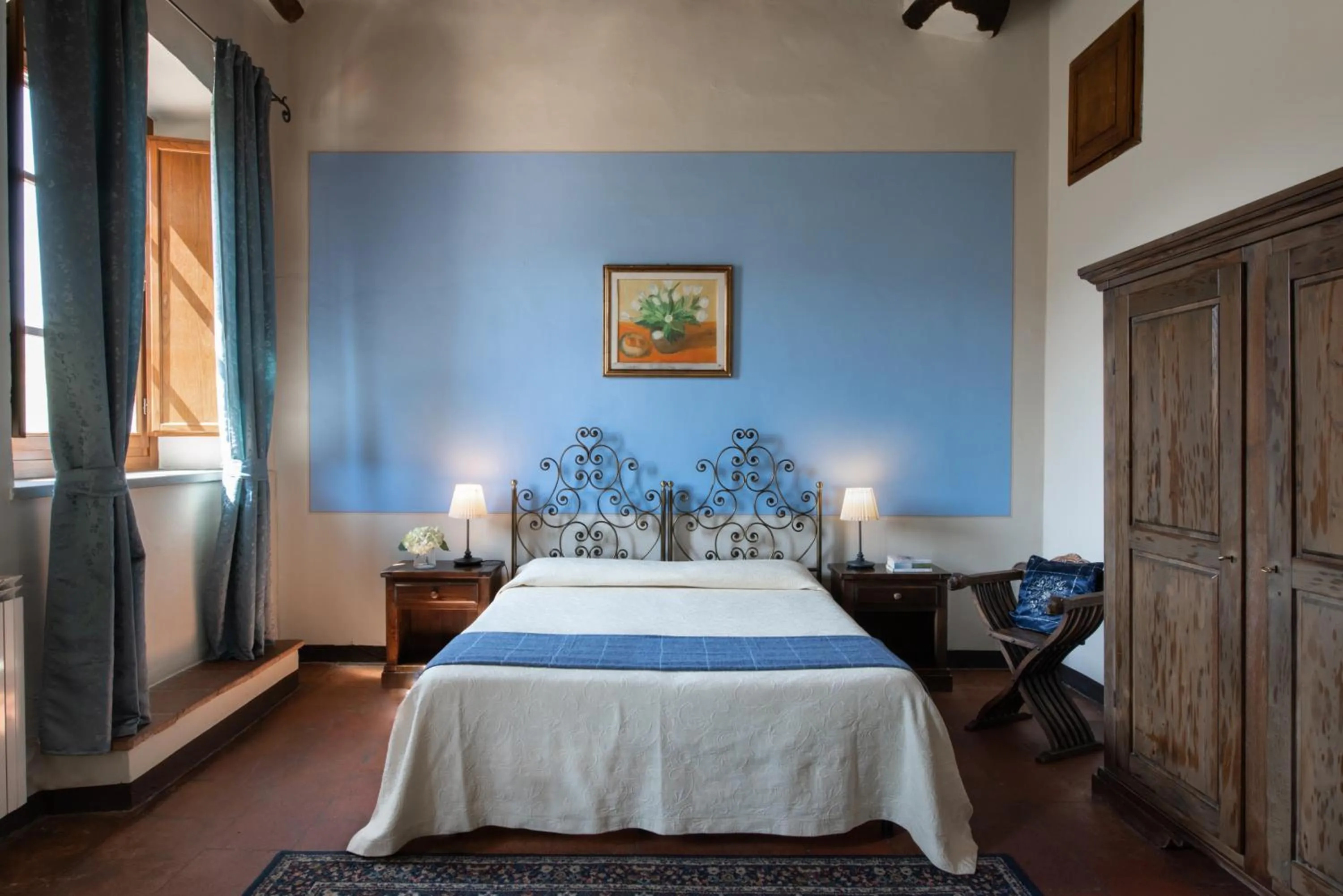 Bed in Hotel Villa Rinascimento