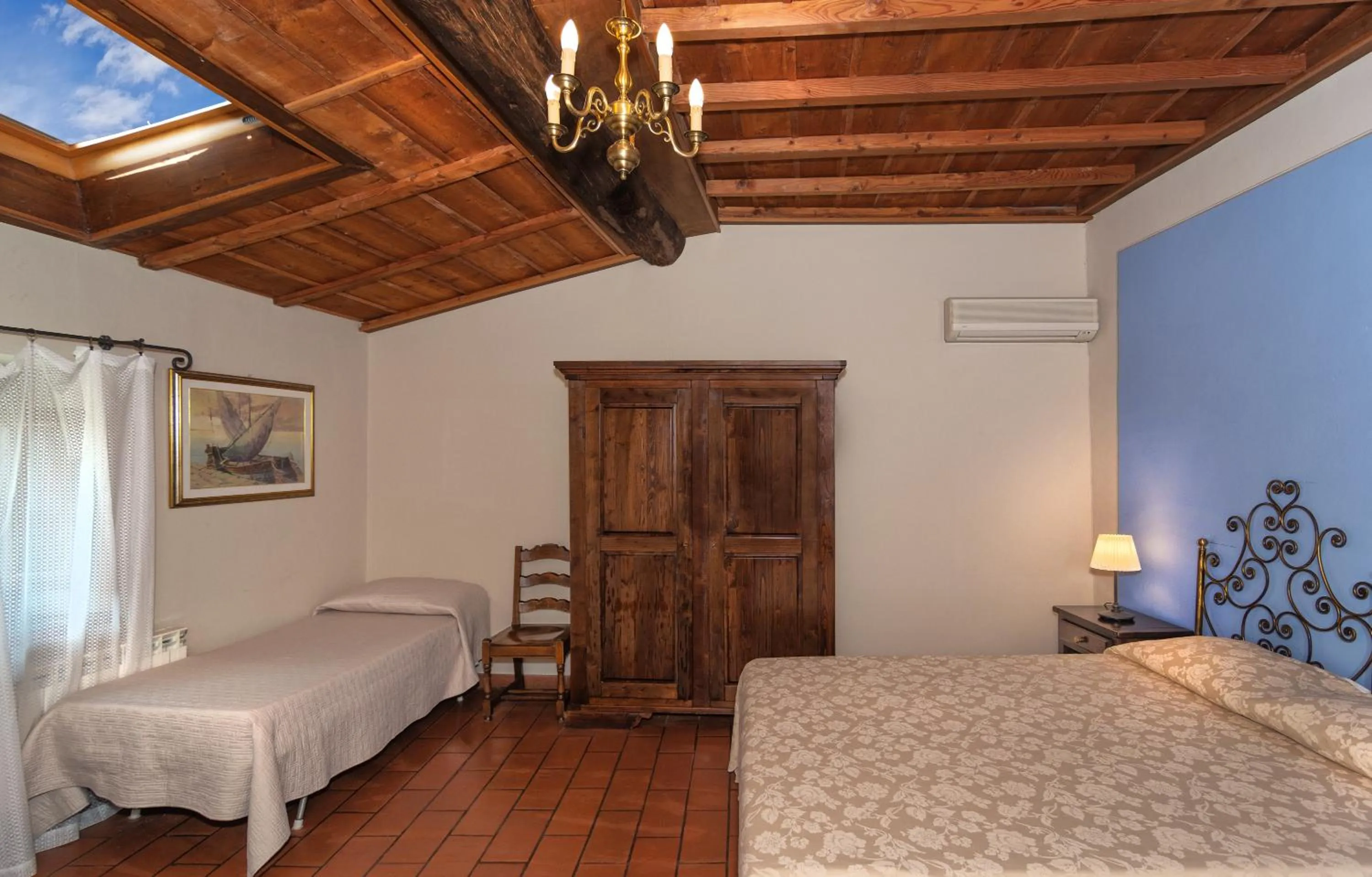 Bed in Hotel Villa Rinascimento