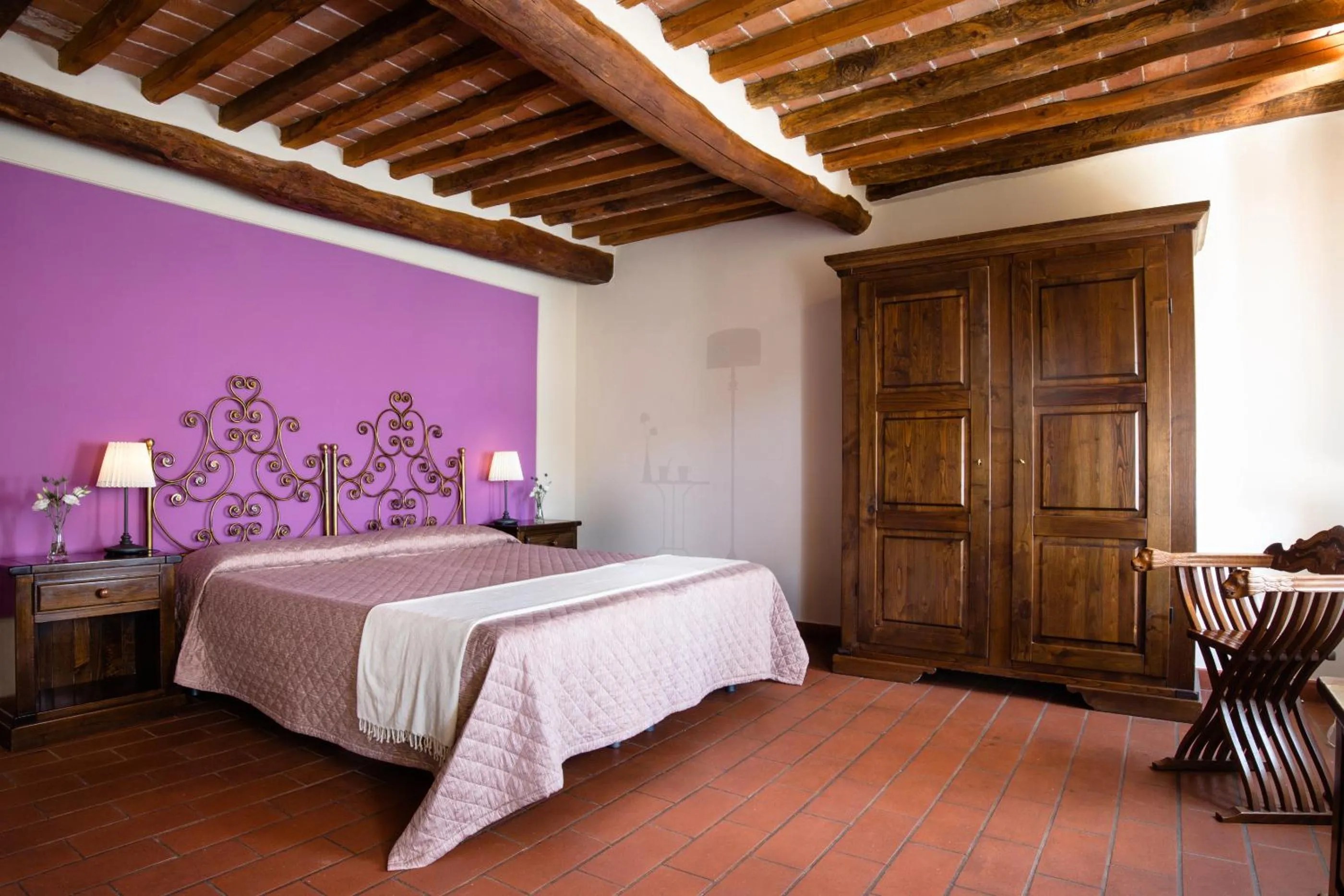 Bed in Hotel Villa Rinascimento