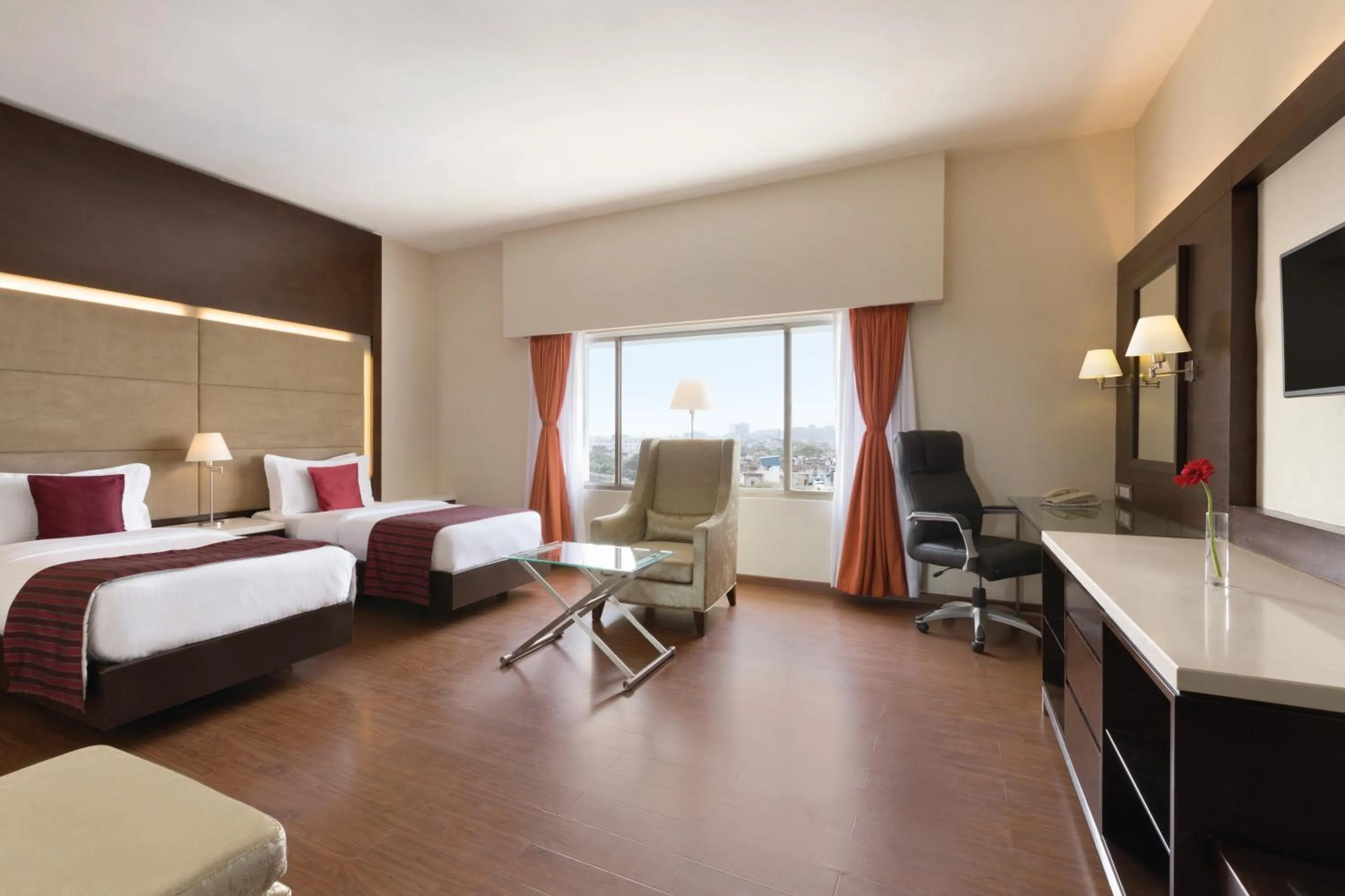 Bedroom, Bed in Ramada by Wyndham Chennai Egmore