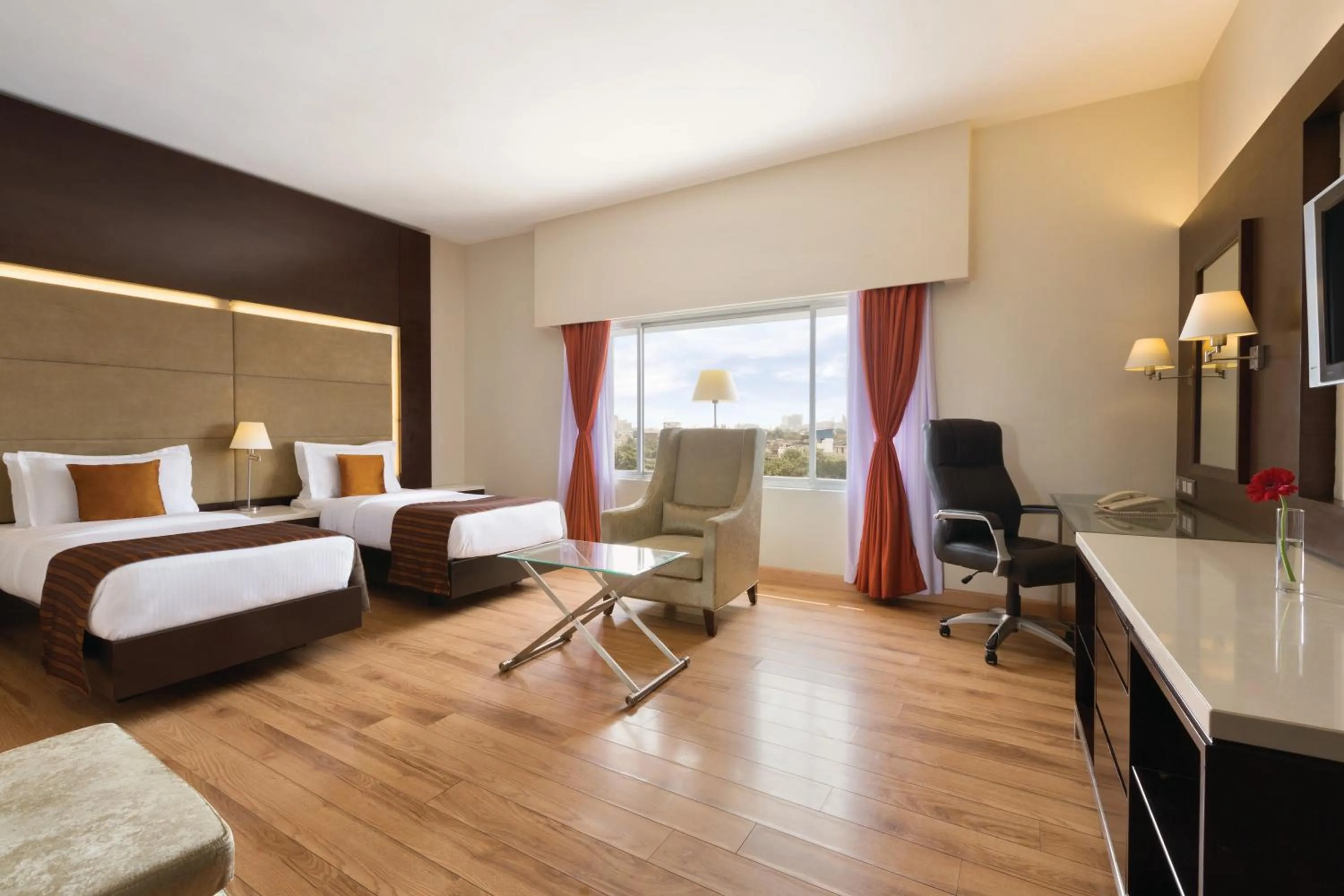 Bedroom, Bed in Ramada by Wyndham Chennai Egmore