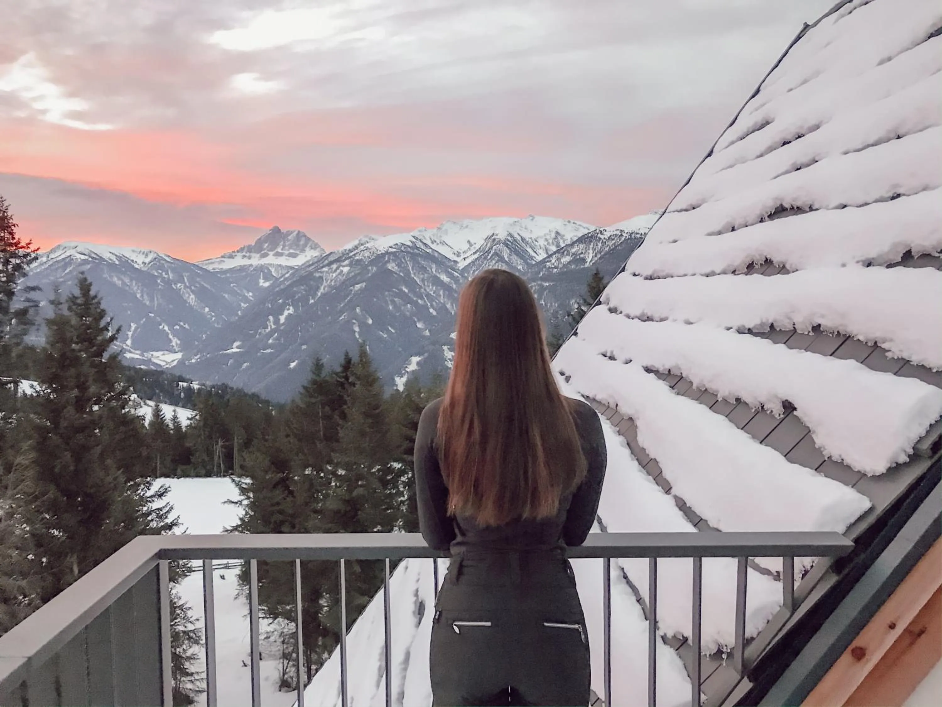 Balcony/Terrace in Oberhauser Hütte Rodenecker - Lüsner Alm