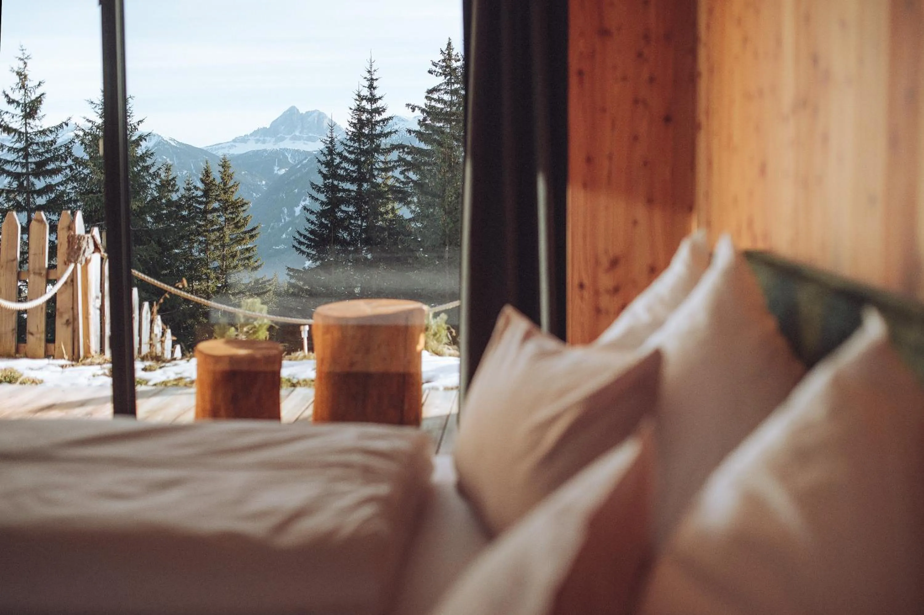 Bed in Oberhauser Hütte Rodenecker - Lüsner Alm