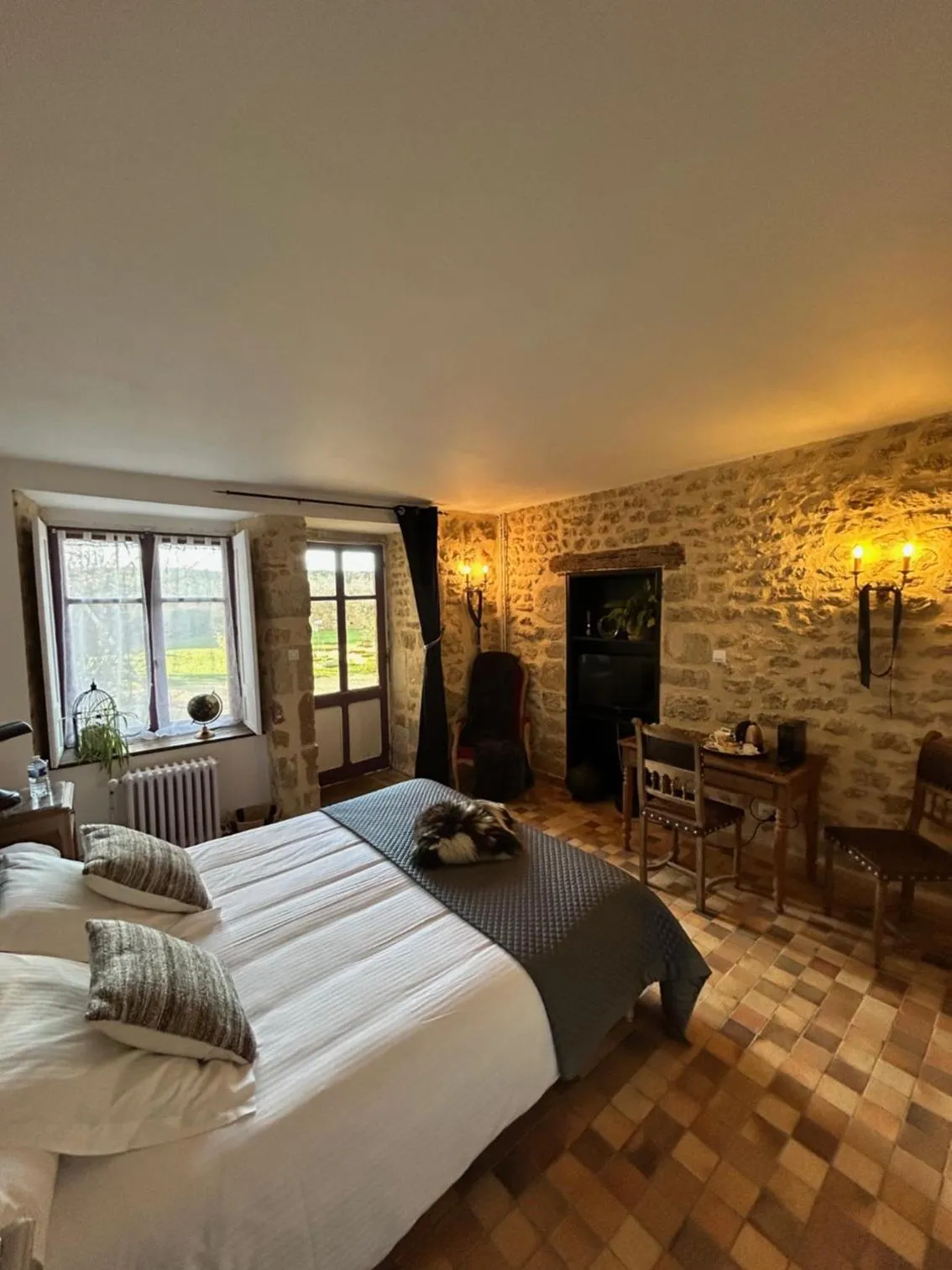 Bed in Le Vieux Chateau