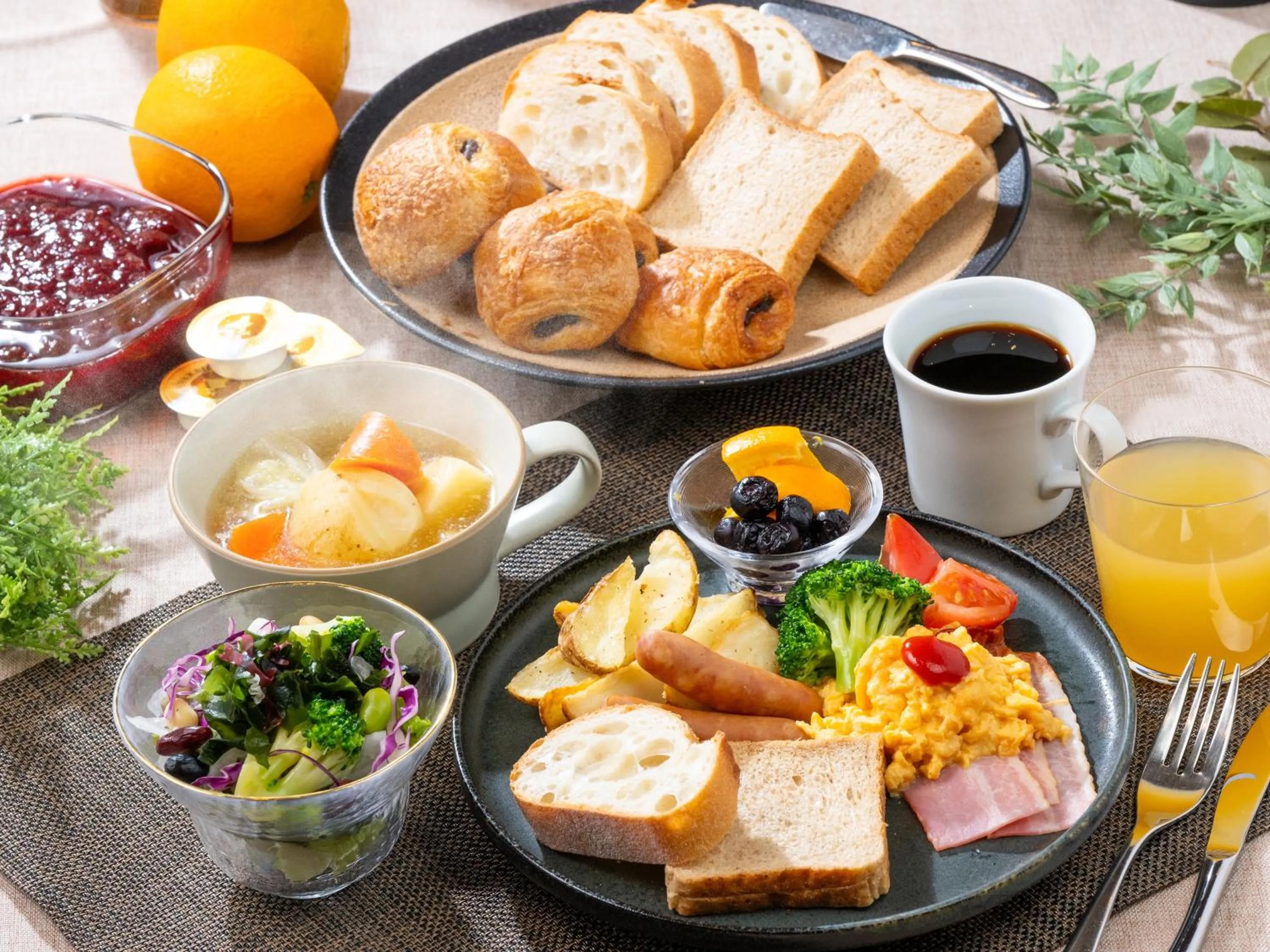 Buffet breakfast in APA Hotel PRIDE Akasaka Kokkaigijidomae