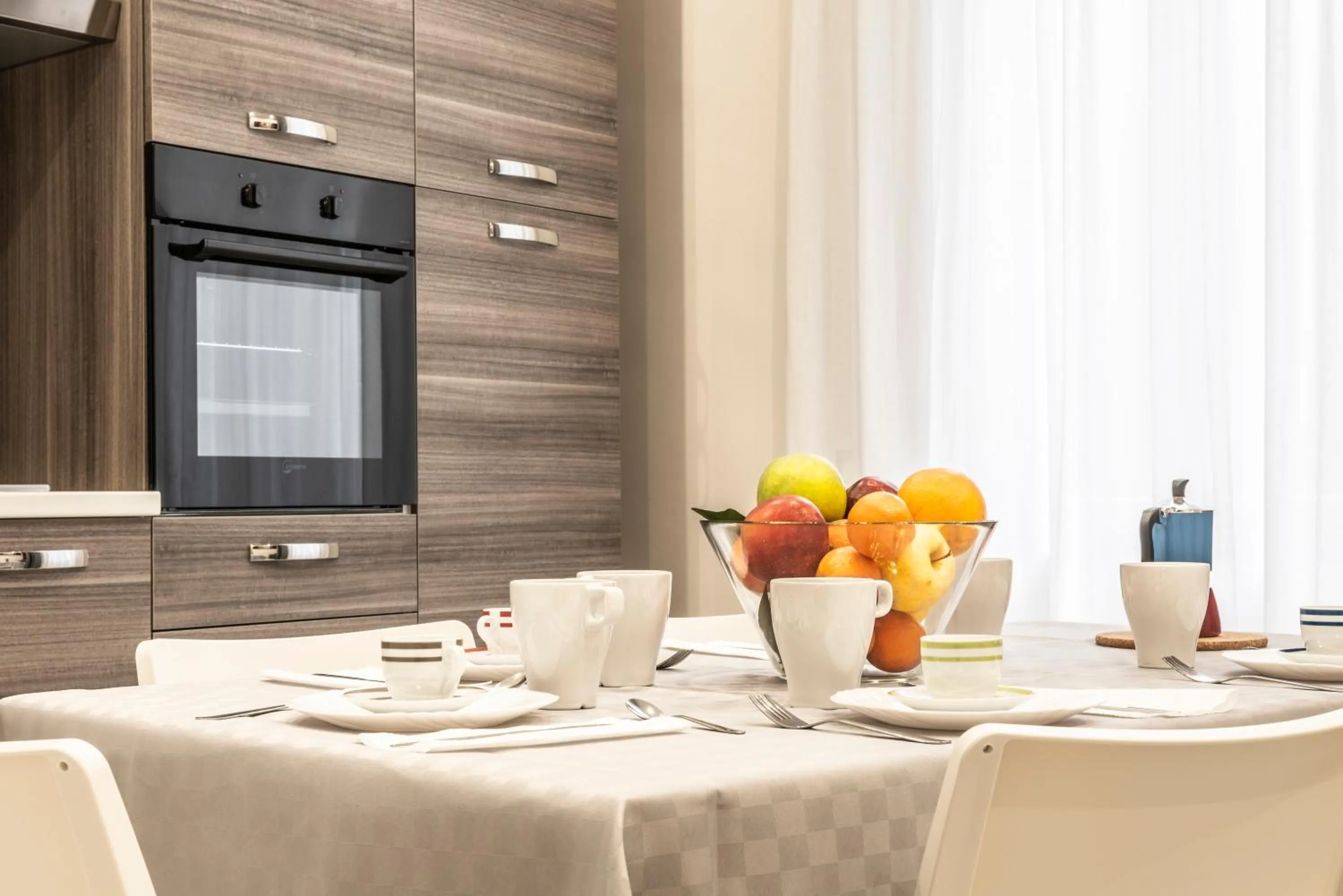 Dining area in La Casina Rossa