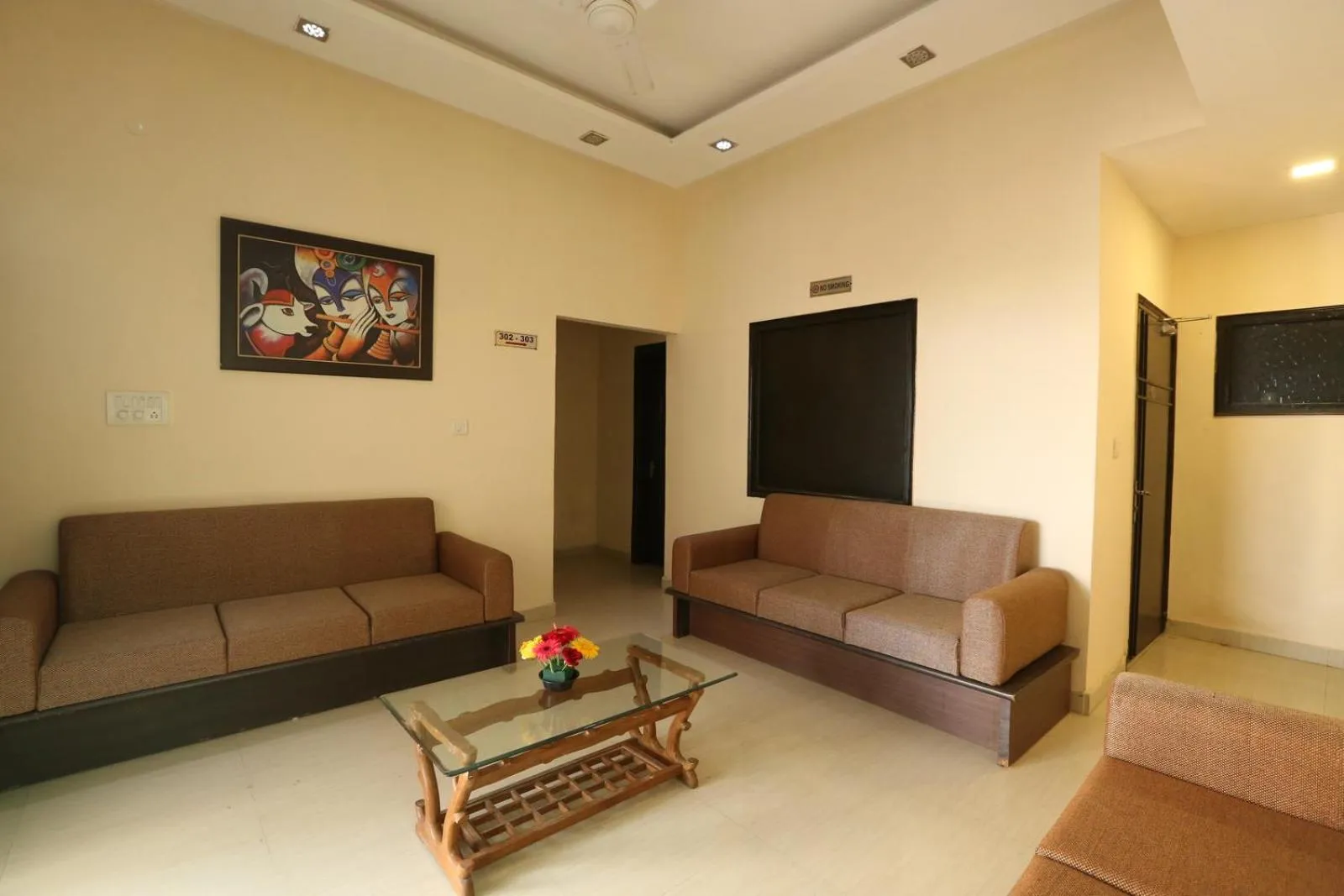 Living room in Hotel Kridha Residency - Opposite Prem Mandir Vrindavan