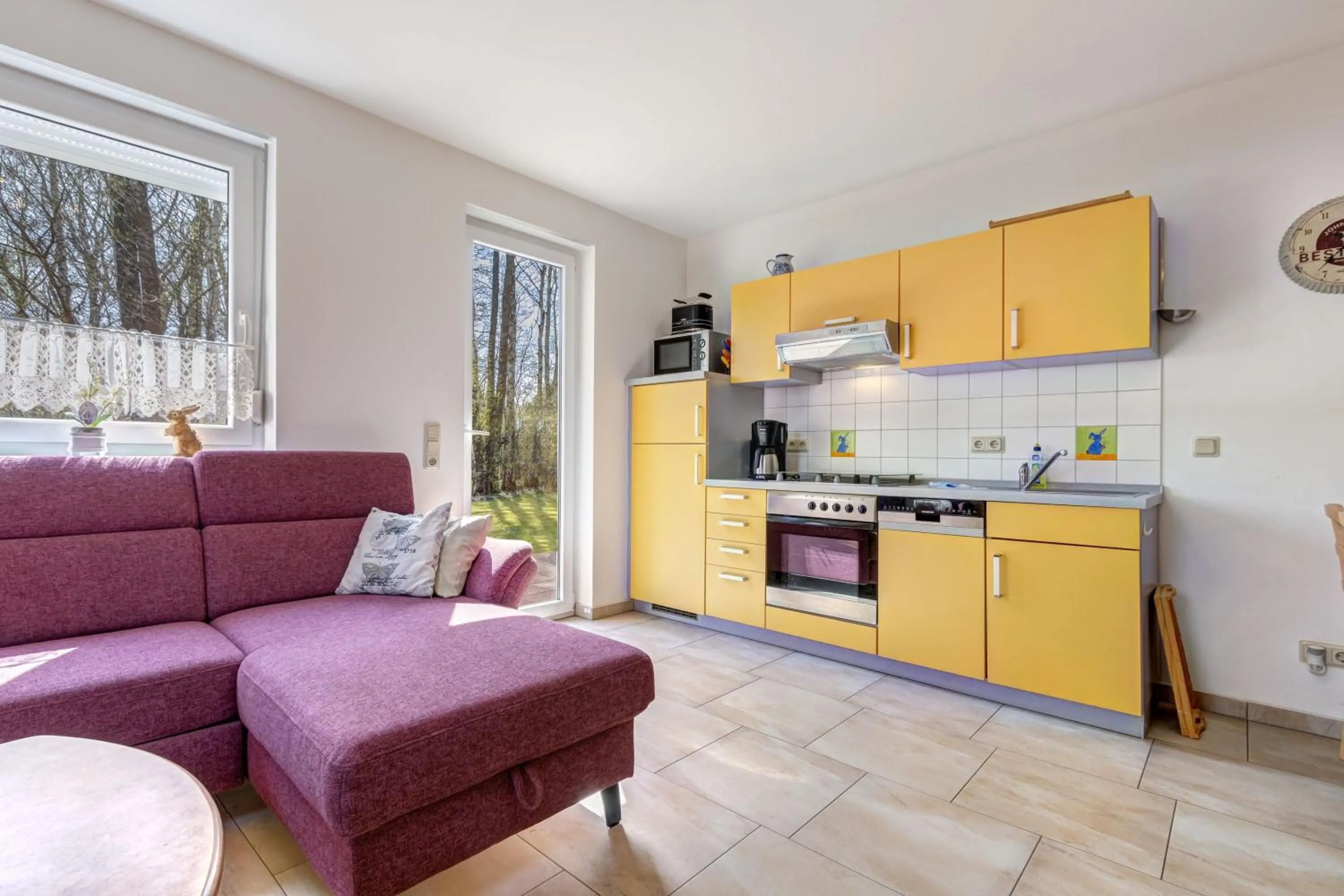 Kitchen or kitchenette in Ferienhaus Küstenglück