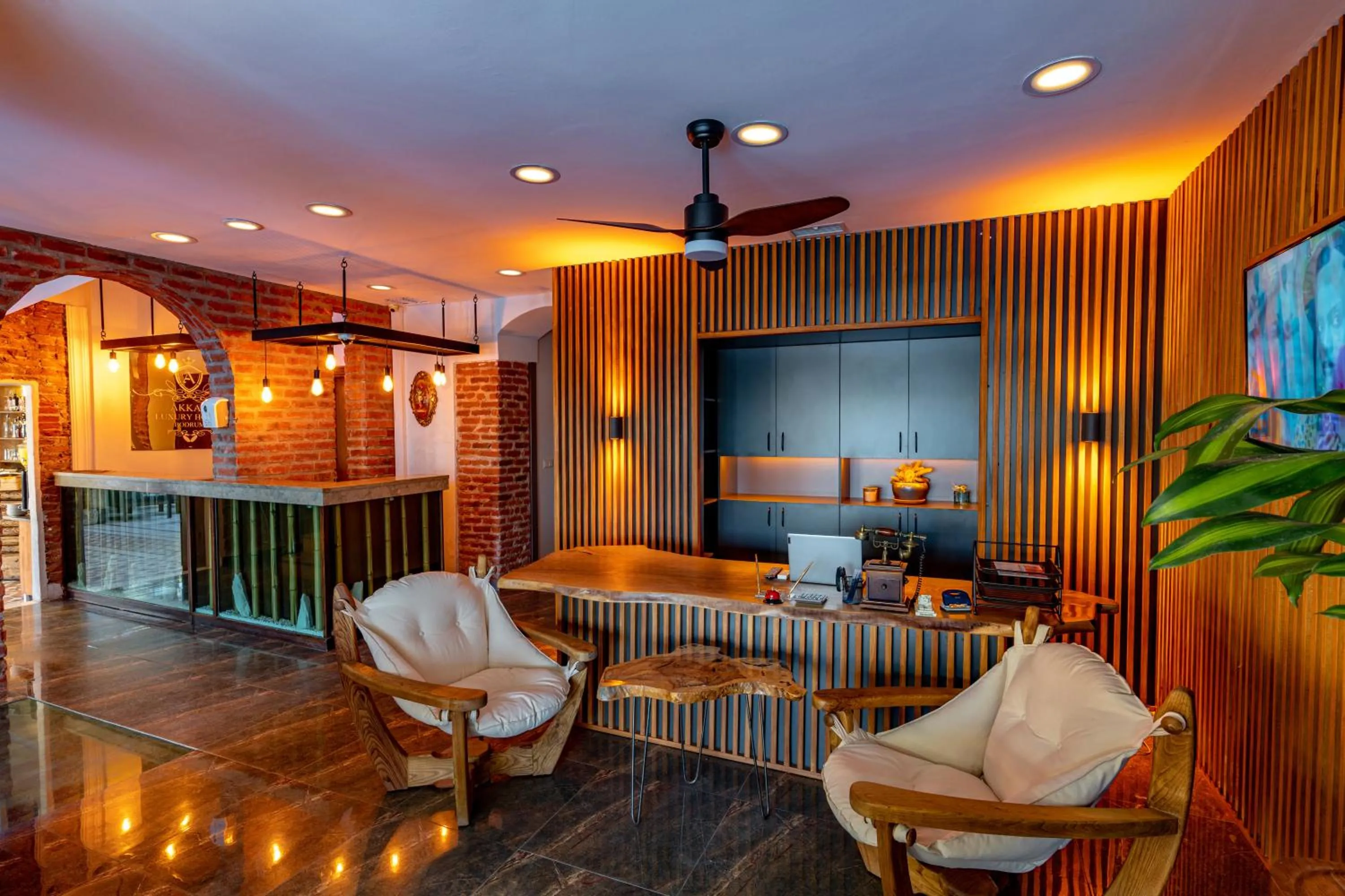 Lobby or reception in Akkan Hotel