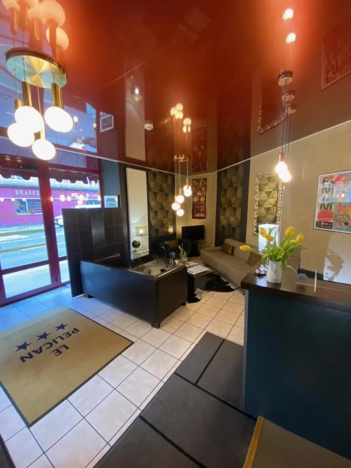 Communal lounge/ TV room in Hotel Le Pelican