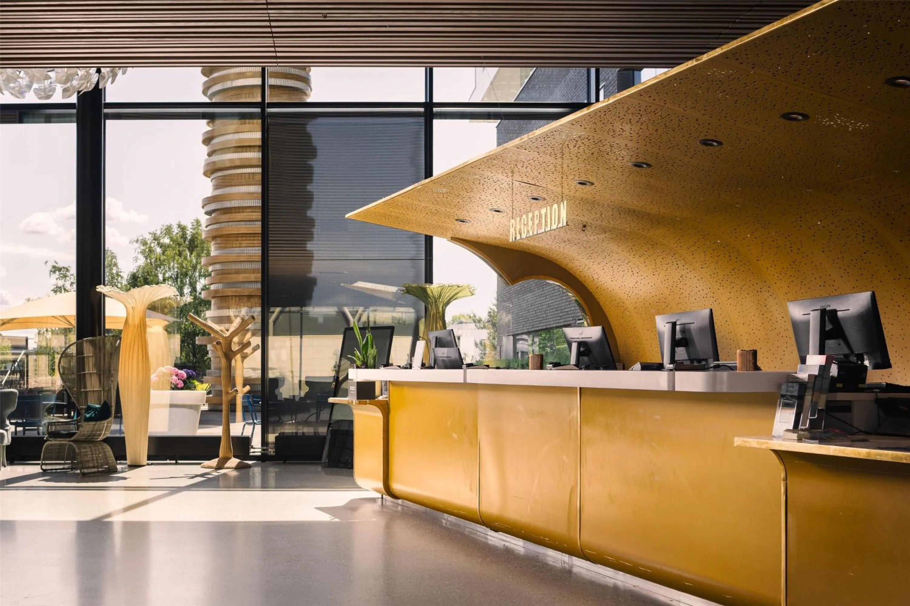 Lobby or reception in Scandic Fornebu