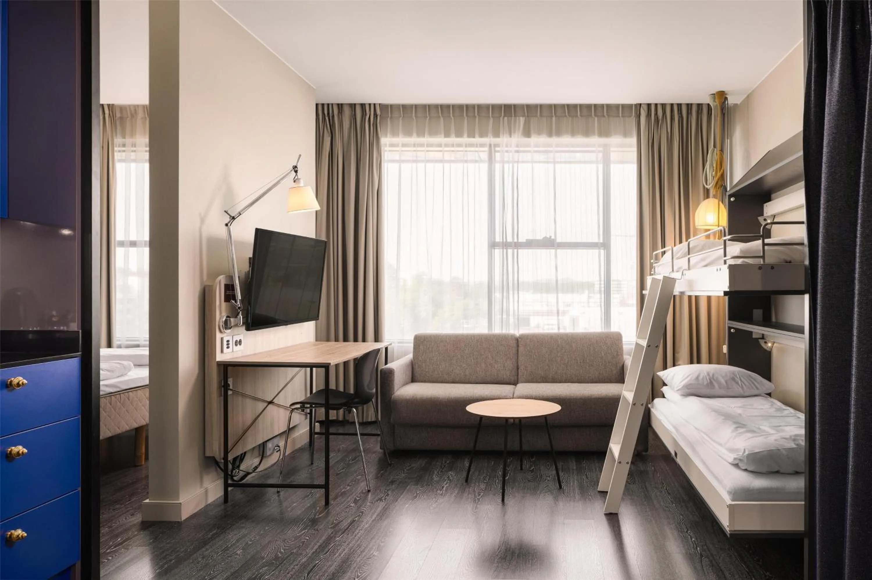 Bedroom, Bed in Scandic Fornebu