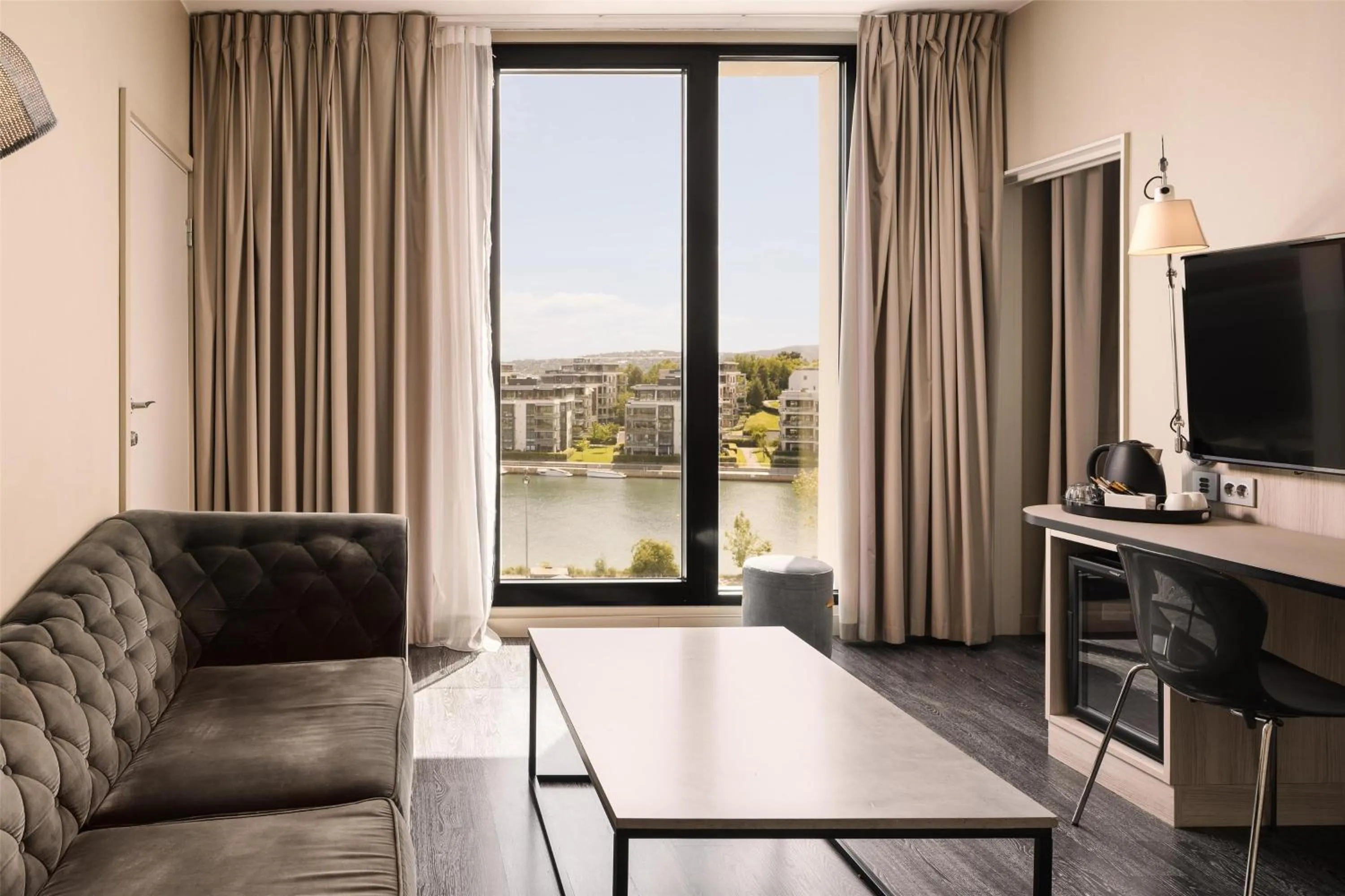 Bedroom in Scandic Fornebu