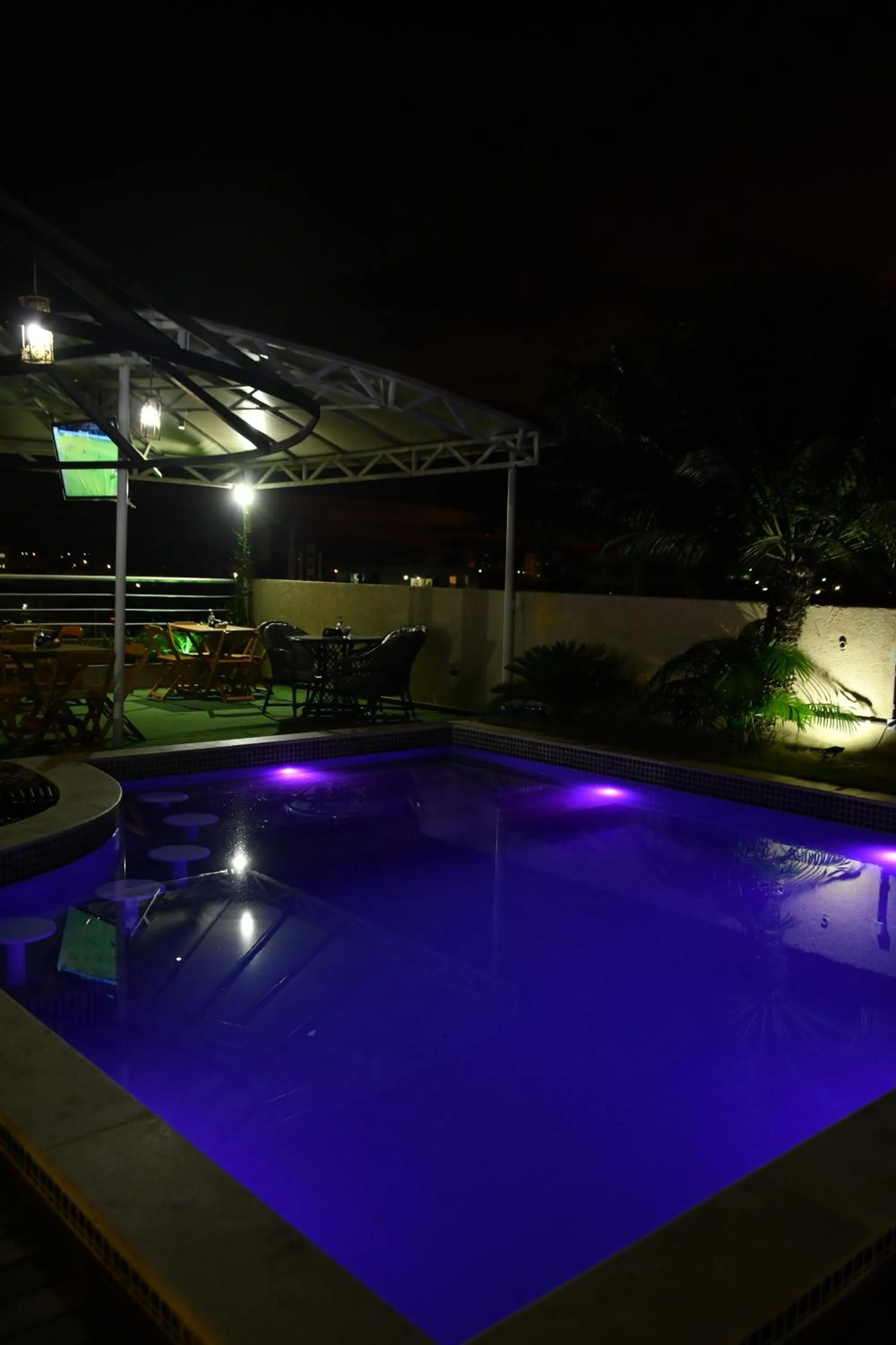 Pool view in Troodon Park Hotel