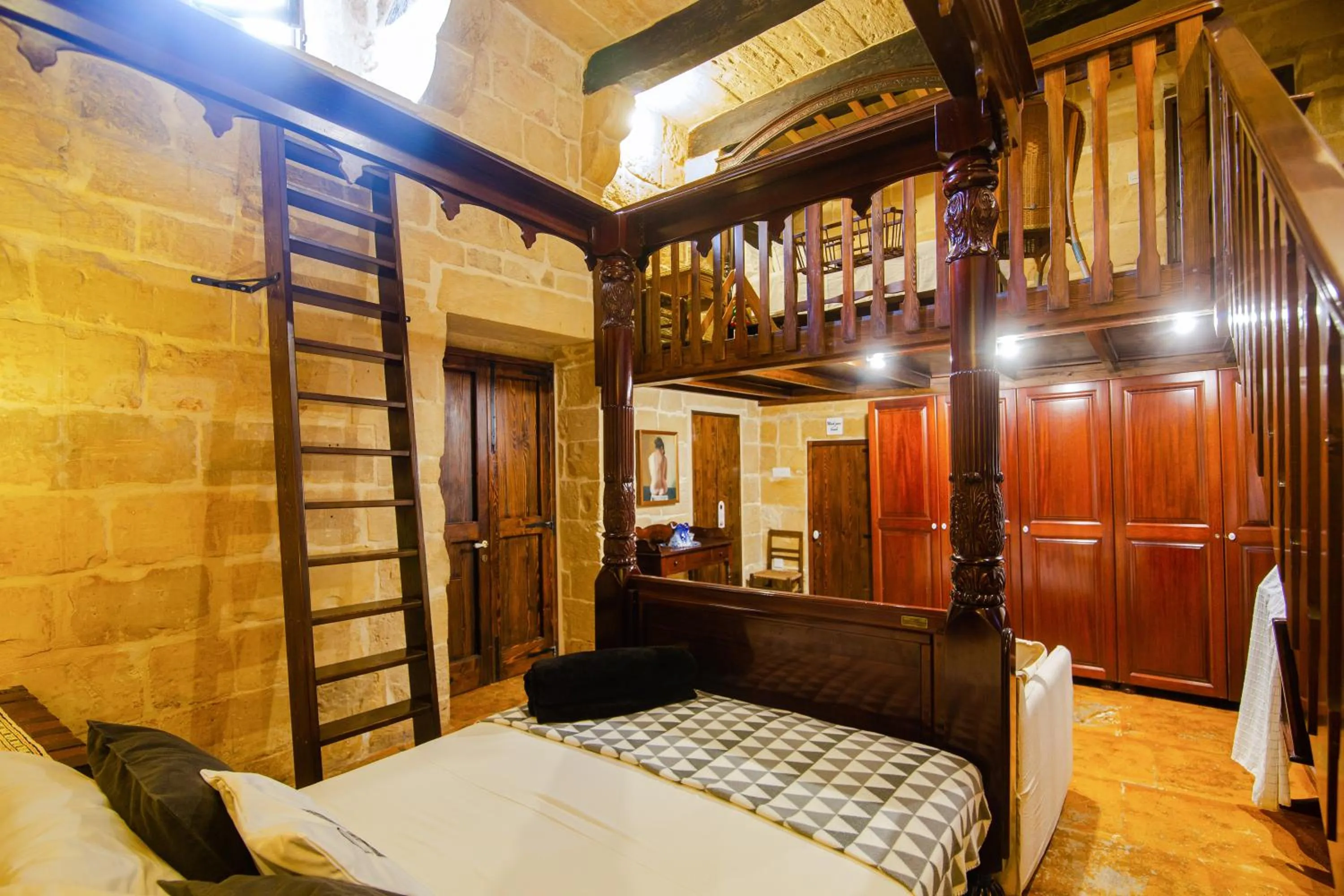 Bed in The Burrow Guest House