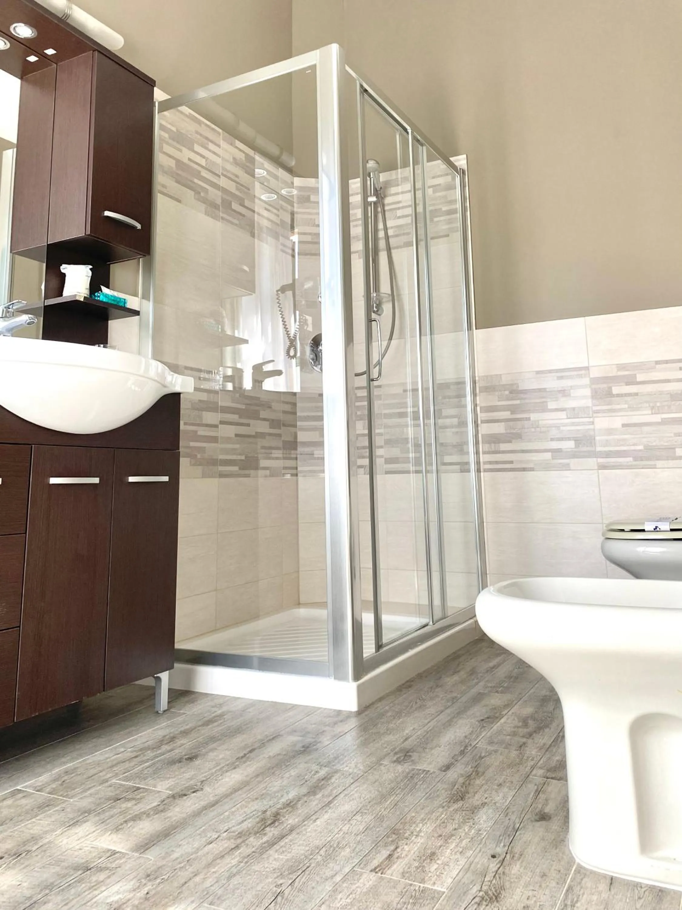 Shower in Hotel Rainero