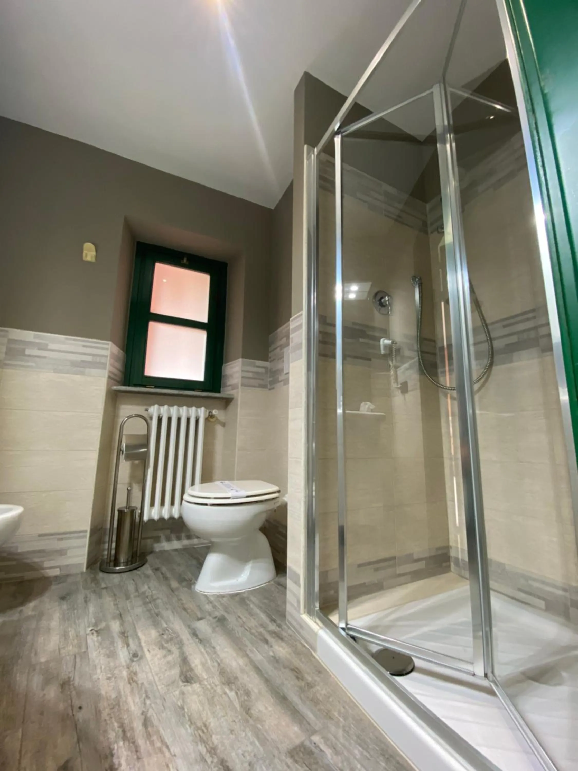 Shower in Hotel Rainero