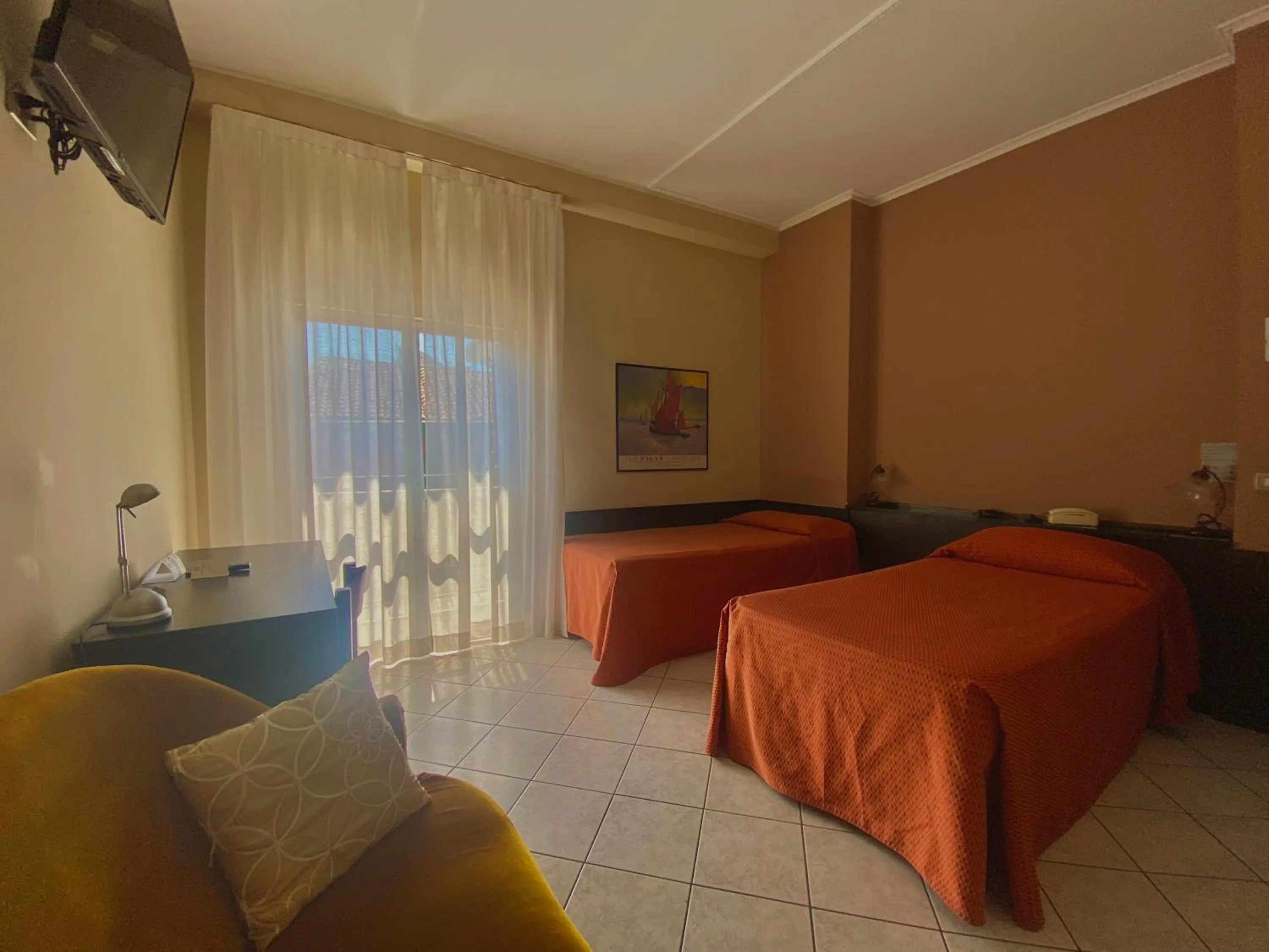 Bed in Hotel Rainero