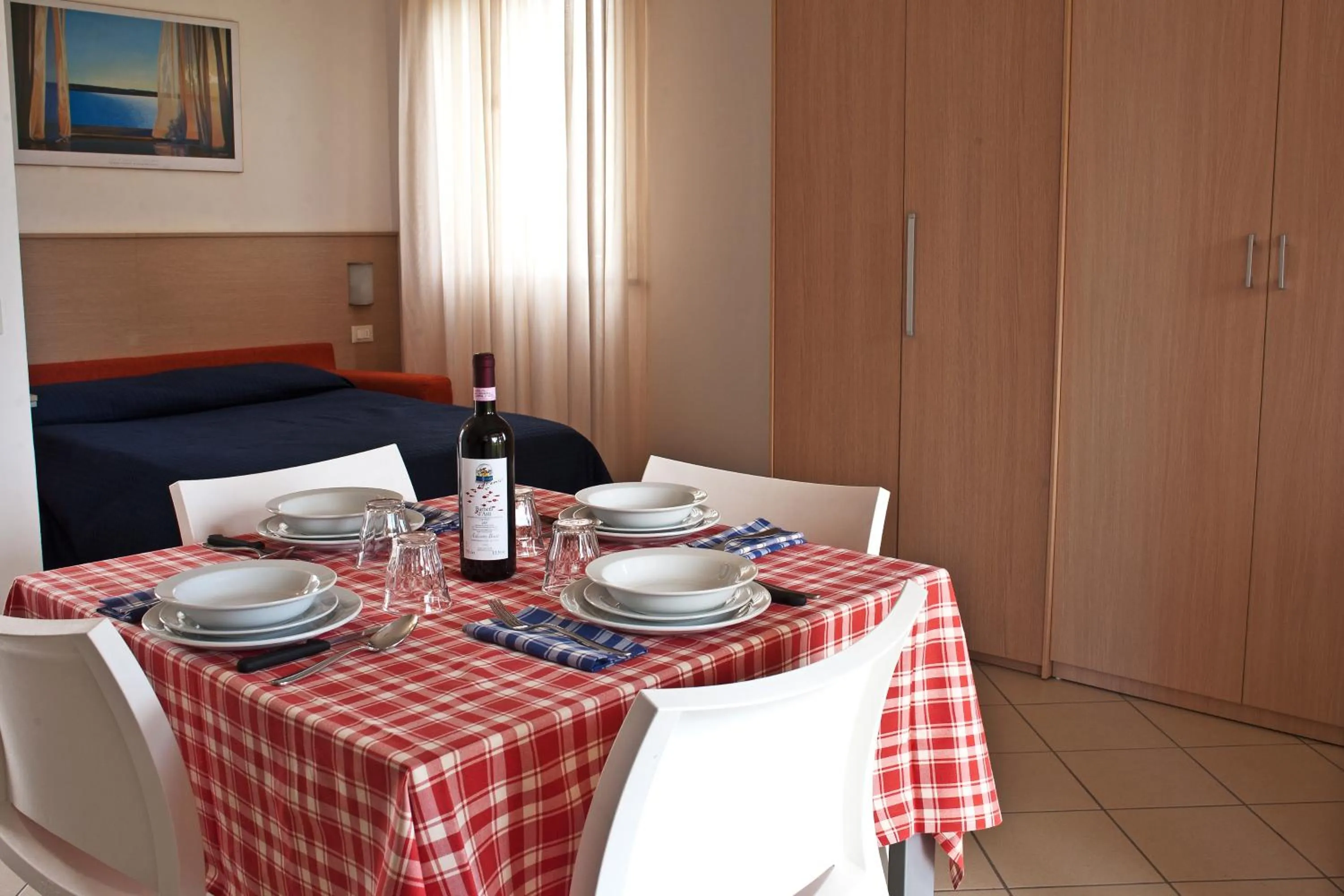Dining area in Residence Borgomare
