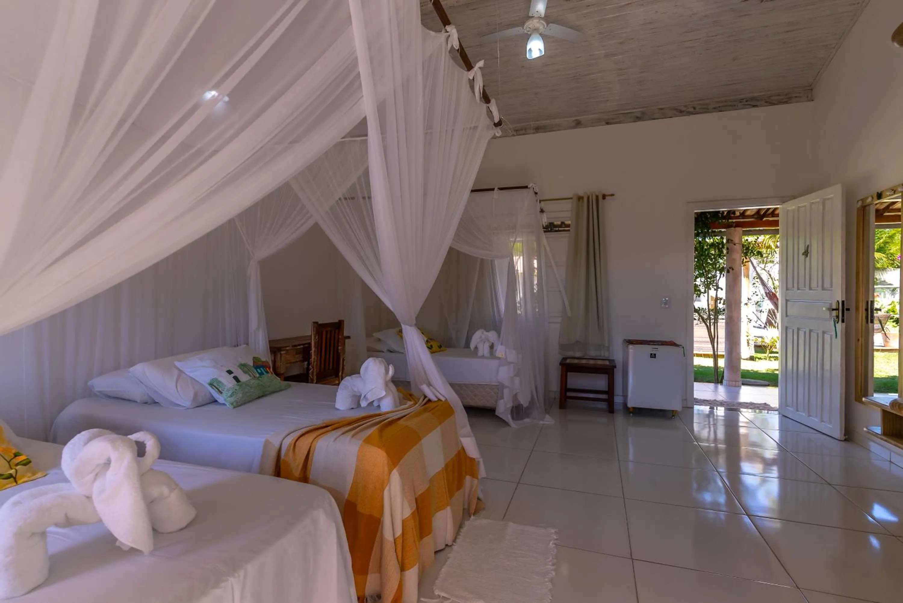Bed in Pousada Recanto Trancoso
