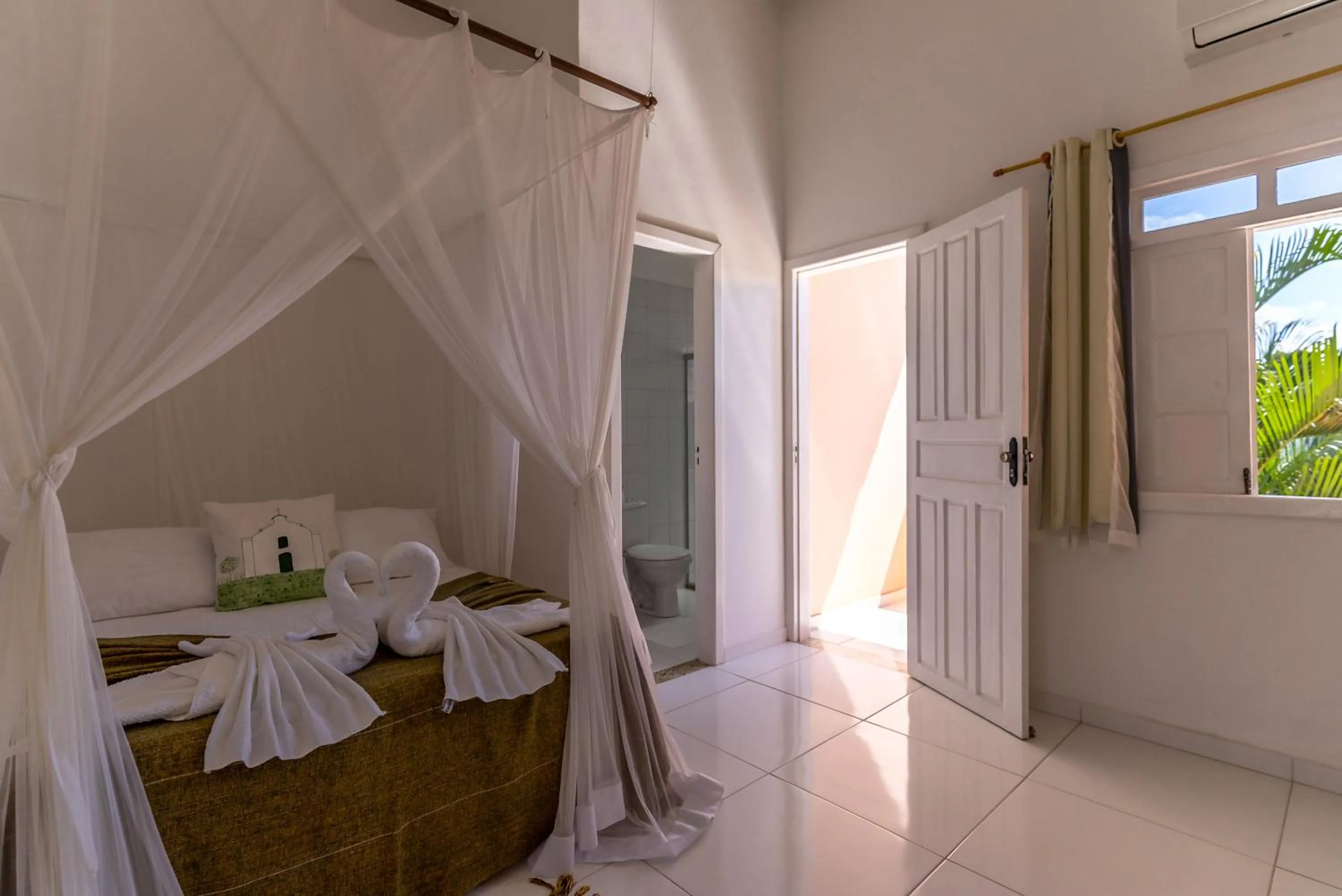 Bed in Pousada Recanto Trancoso