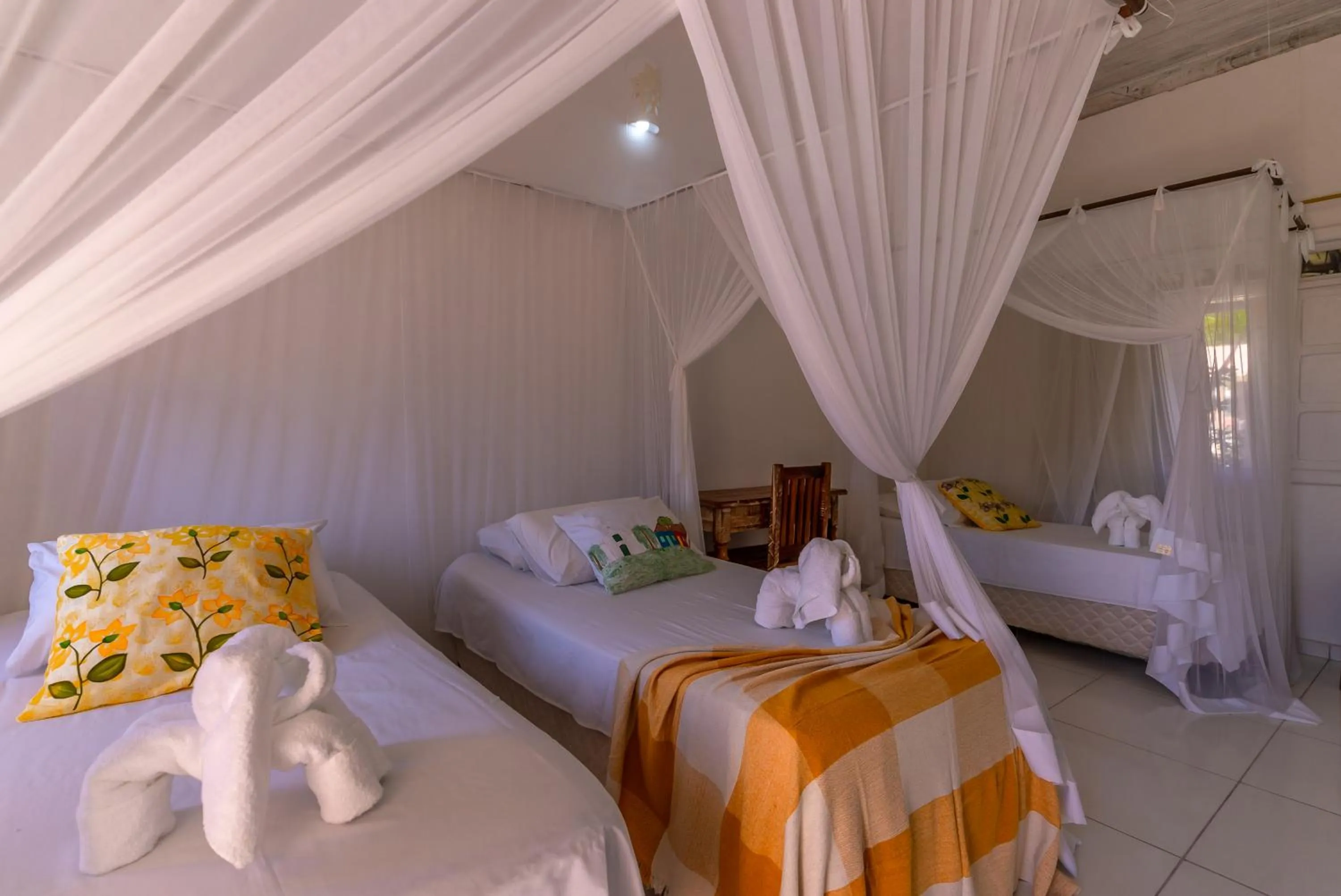 Bed in Pousada Recanto Trancoso