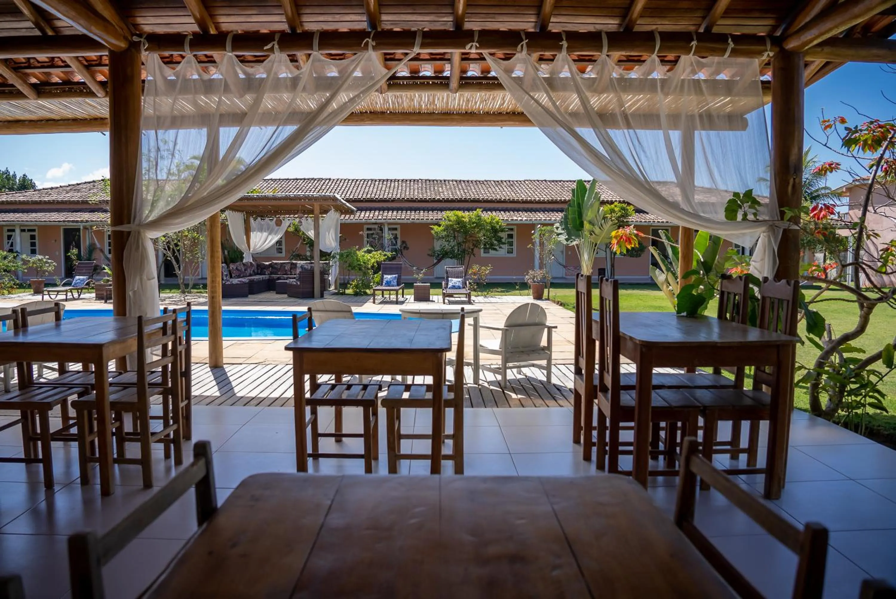 Dining area in Pousada Recanto Trancoso