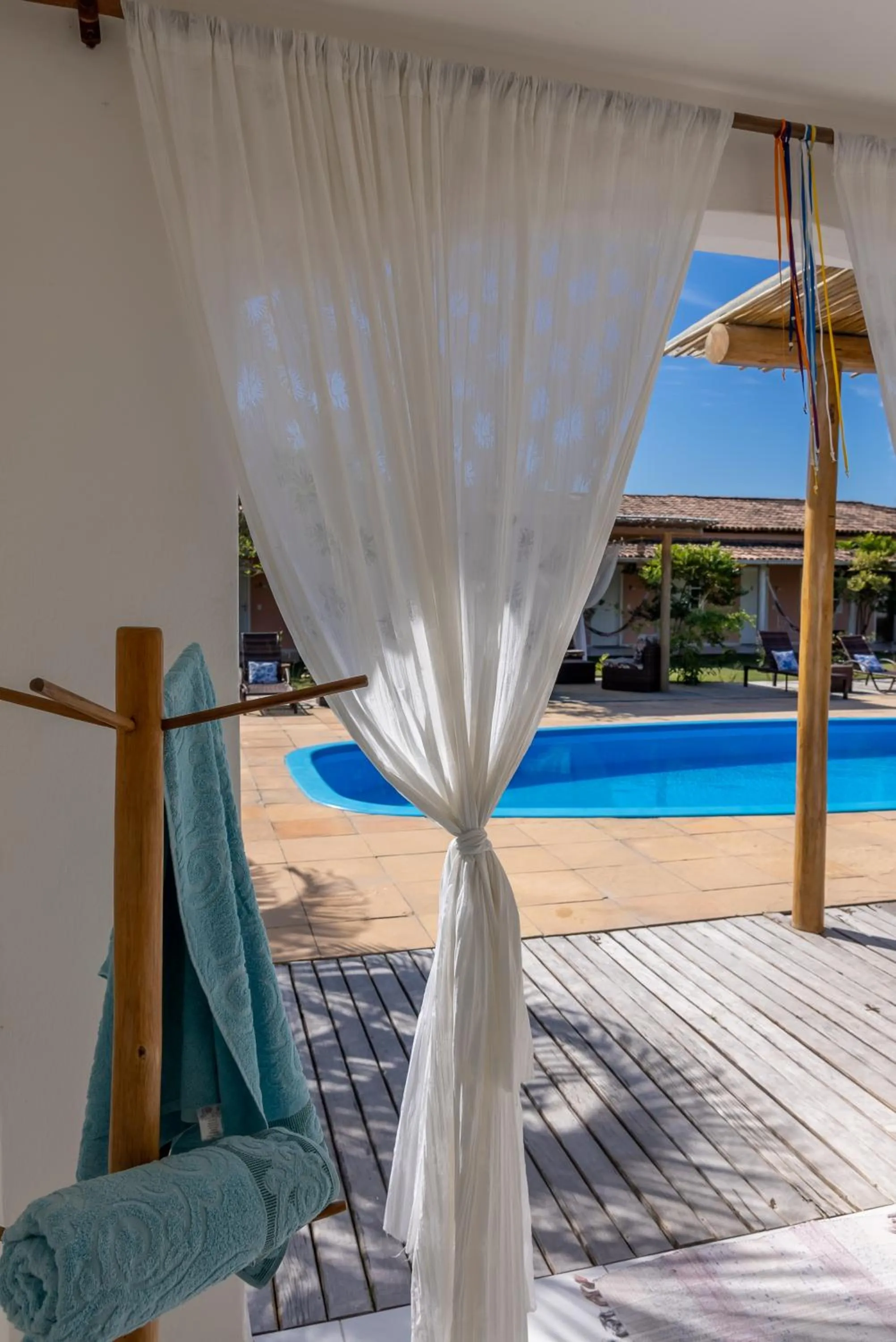 Pool view in Pousada Recanto Trancoso