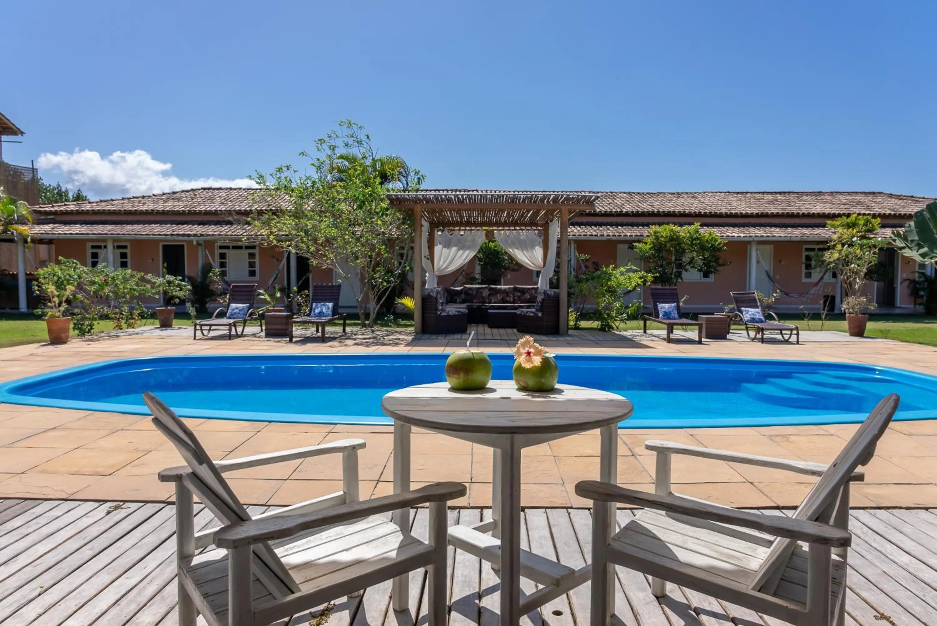 Swimming pool in Pousada Recanto Trancoso