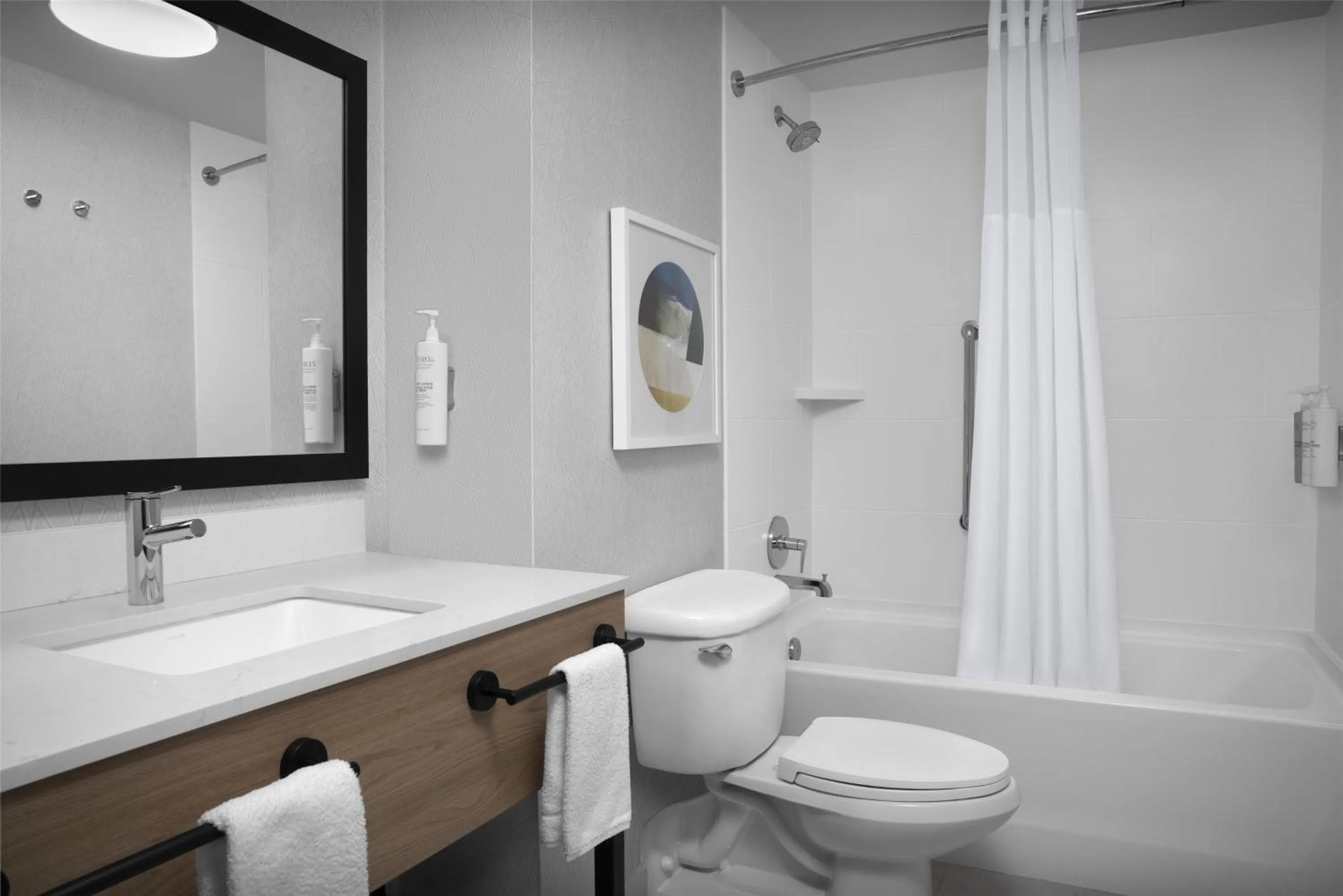 Bathroom in Hampton Inn Indianapolis Downtown Across from Circle Centre