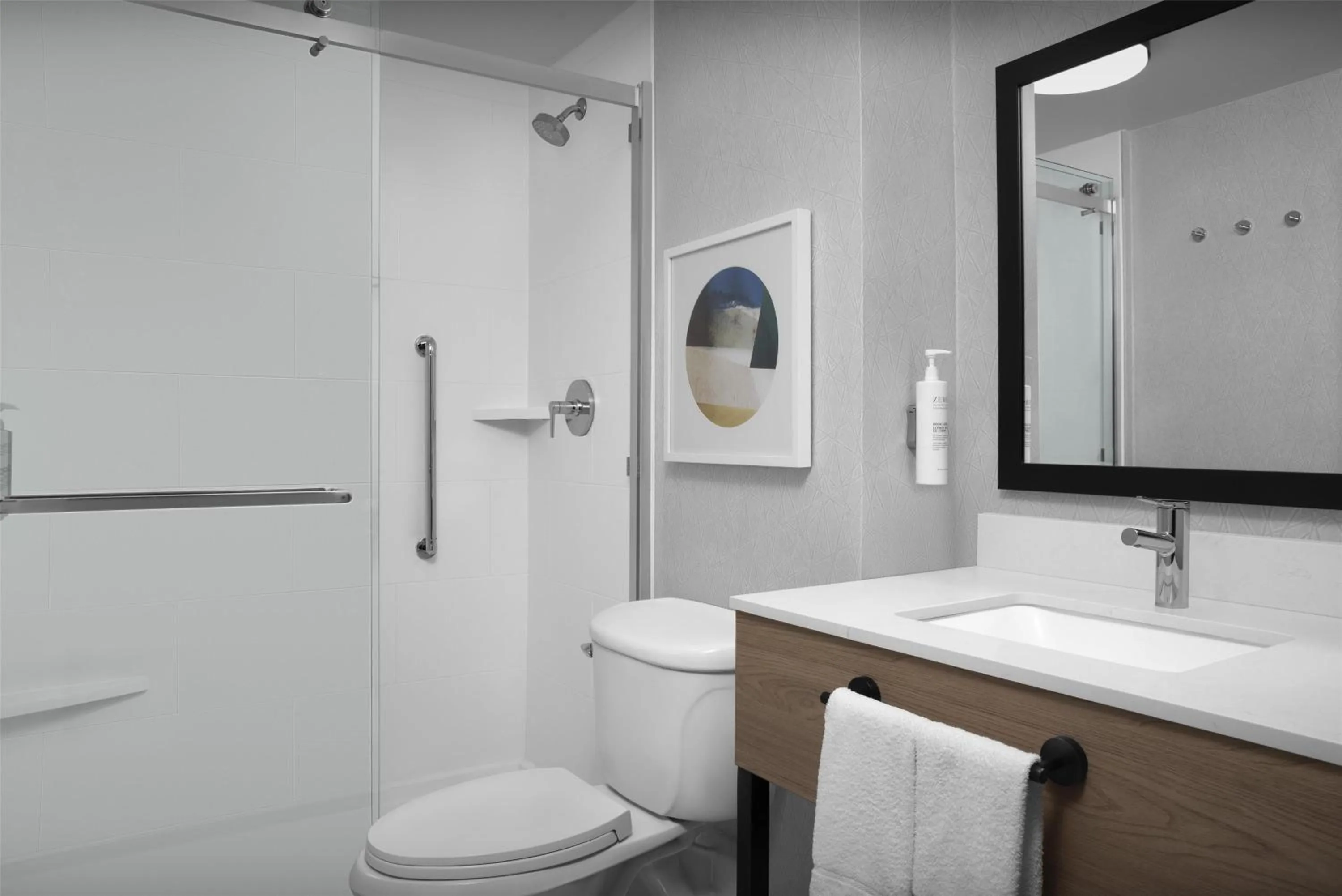 Bathroom in Hampton Inn Indianapolis Downtown Across from Circle Centre